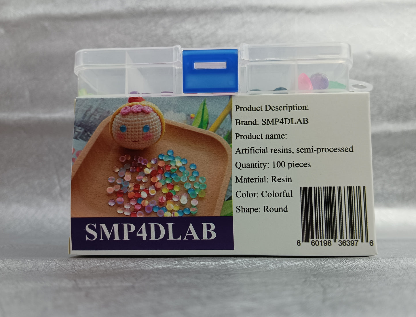 SMP4DLAB Artificial resins, semi-processed resin imitation cat's eye round beads beading diy hairpin tassel strings necklace jewelry material accessories