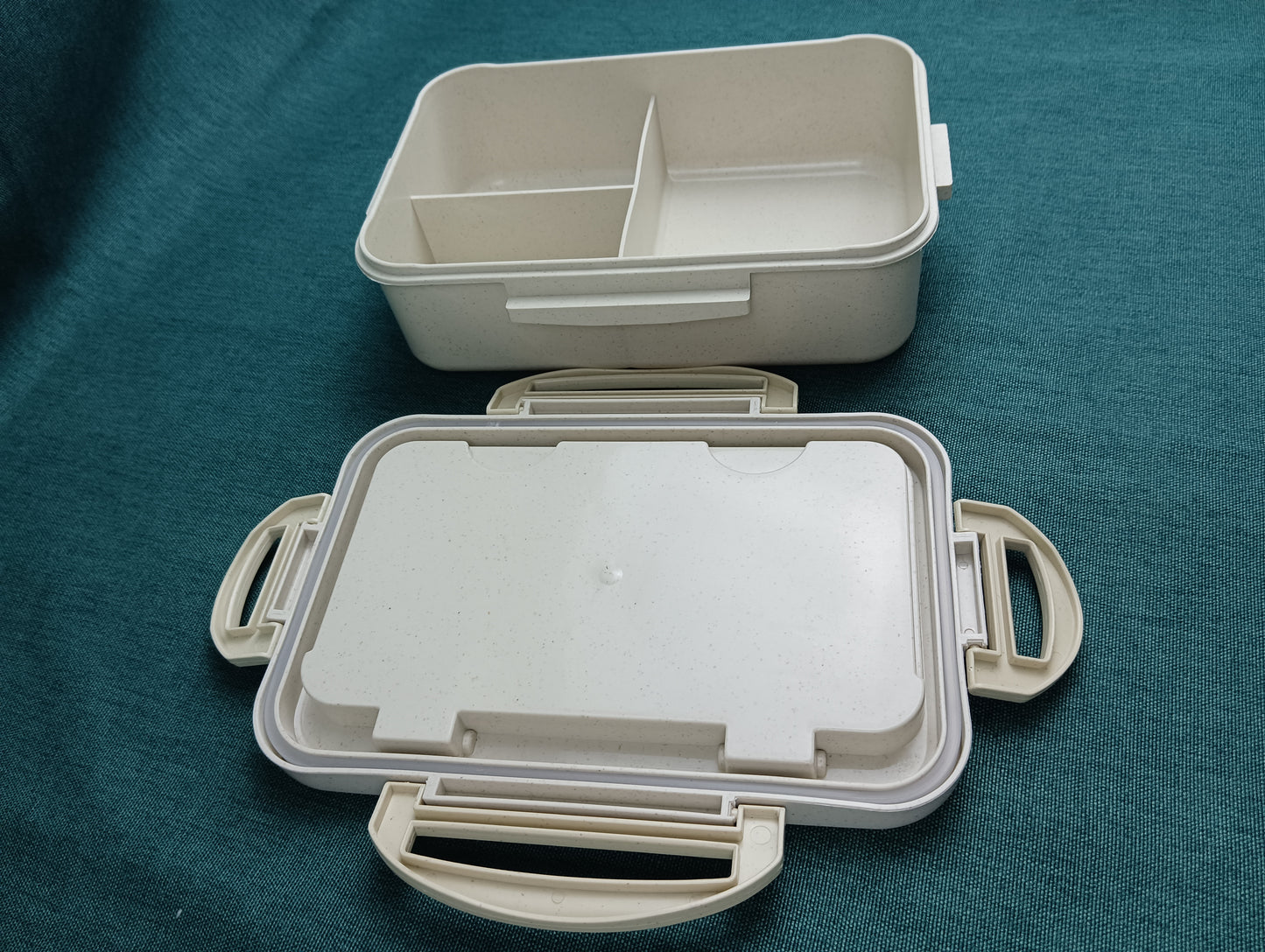 PANBROS Bento boxes Wheat straw insulated lunch box students three compartments lunch box female office workers tableware microwave oven fresh meal box