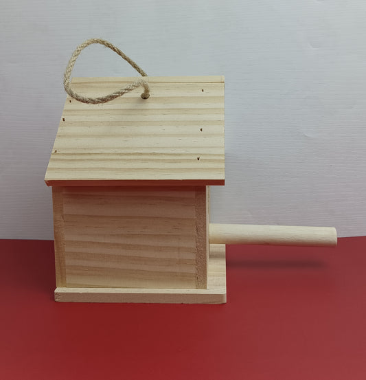 liefoytimn Bird houses wooden dove hanging solid wood bird cage wooden wen bird tree birdhouse outdoor bird small house