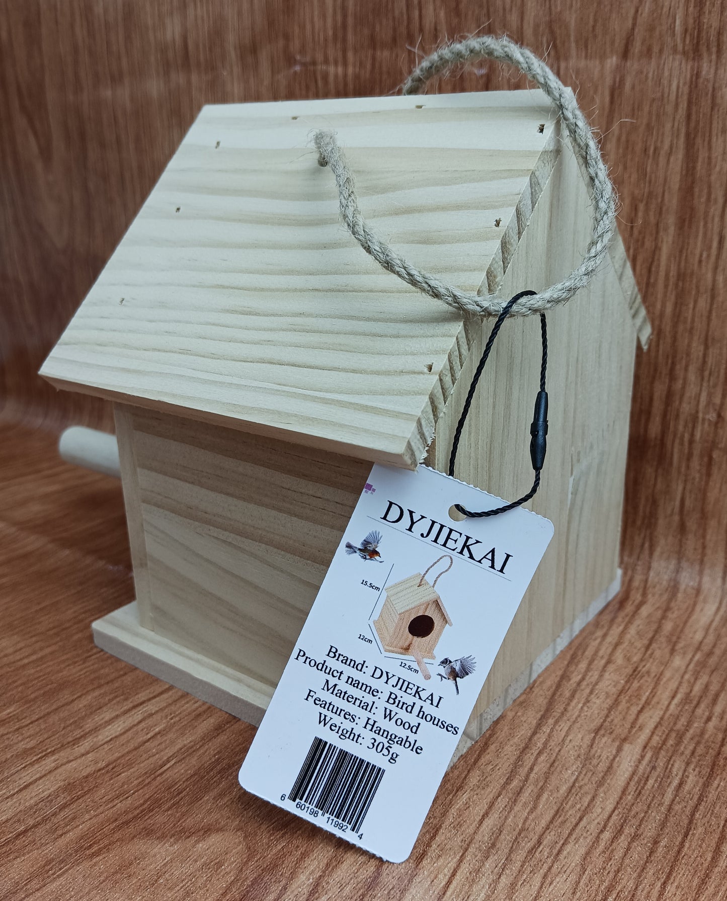 DYJIEKAI Bird houses budgerigar breeding box solid wood incubation box Wen bird peony bird nest small bird nest warm hanging nest bird supplies wintering