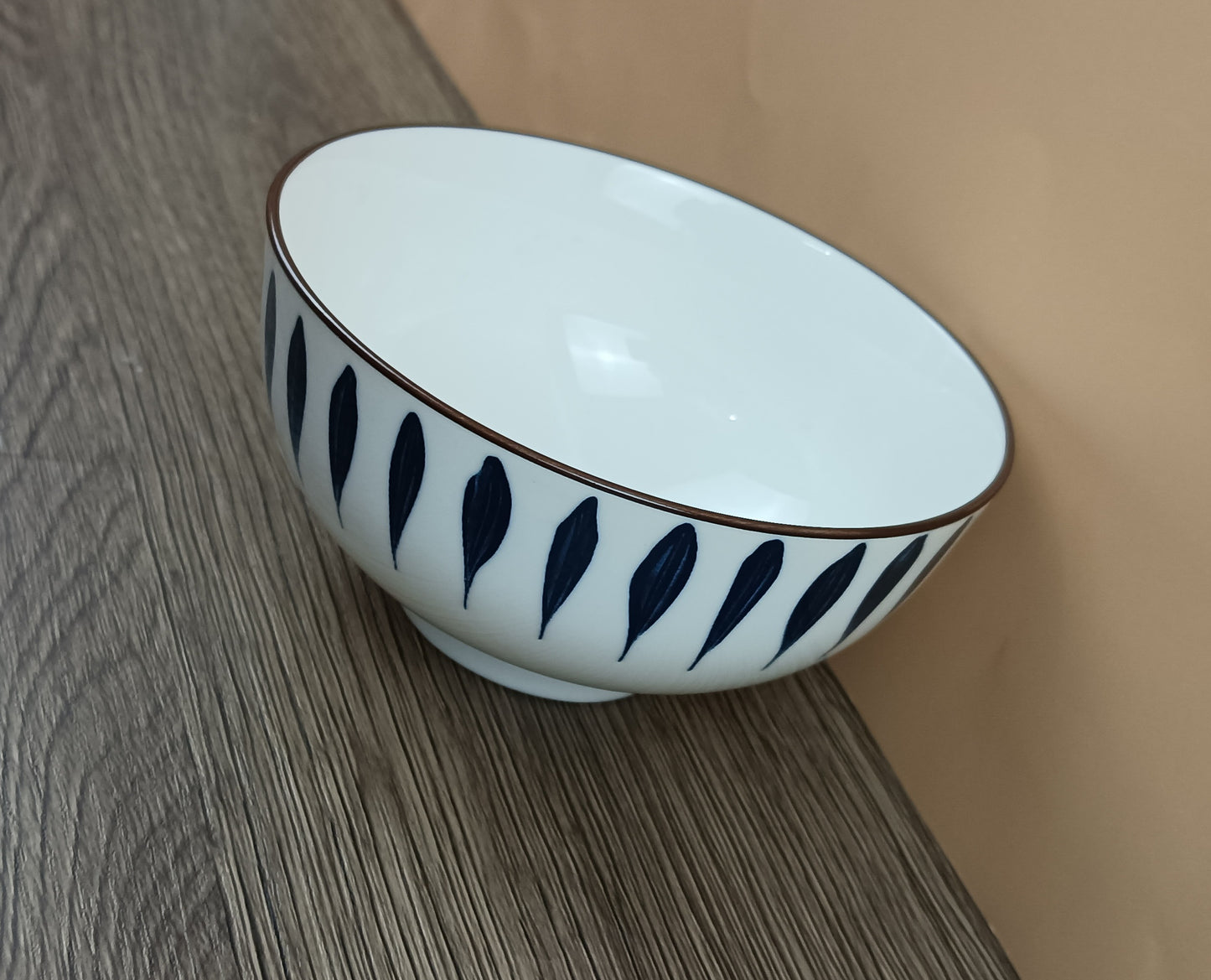 Fulestlive Bowls Rice Bowls Family Pack Bowls Household High-value Eating Bowls Safe High Temperature Underglaze Thickened Anti-scald Ceramic Bowls