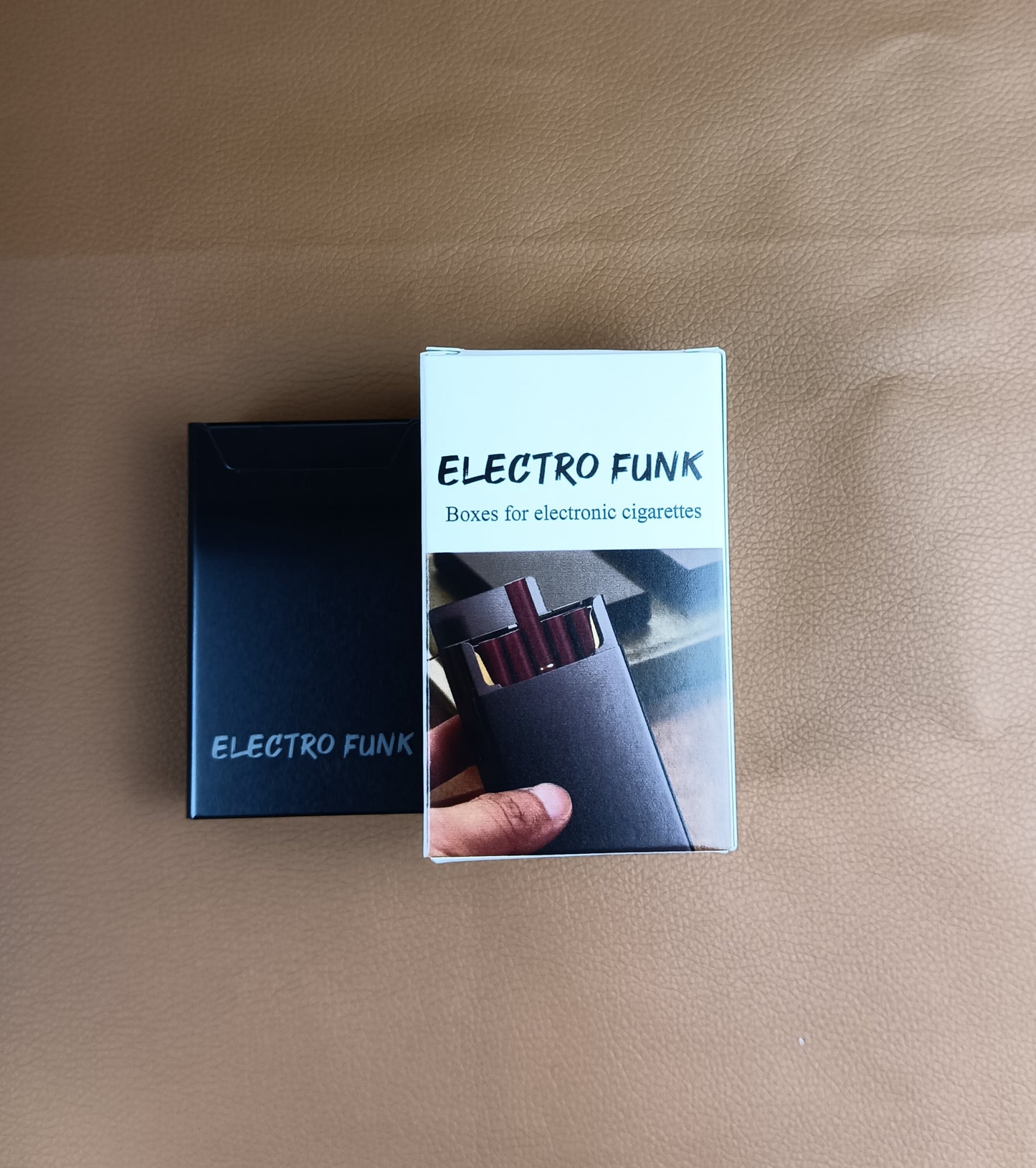 Electro funk Boxes for electronic cigarettes loaded electronic cigarette case metal box men's ultra-thin aluminum alloy a creative portable shell electronic cigarette case waterproof