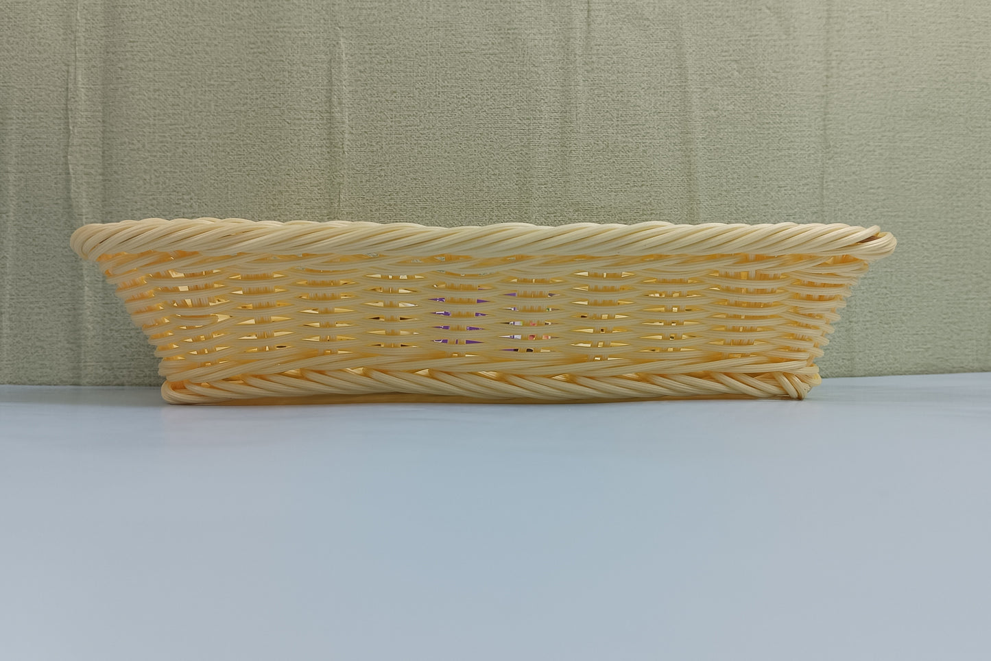 HOBASKET Bread baskets for household purposes Faux Rattan Woven Fruit Shop Display Basket Handmade Basket Household Bread Basket Snack Storage Supermarket Display Basket Bakery Basket