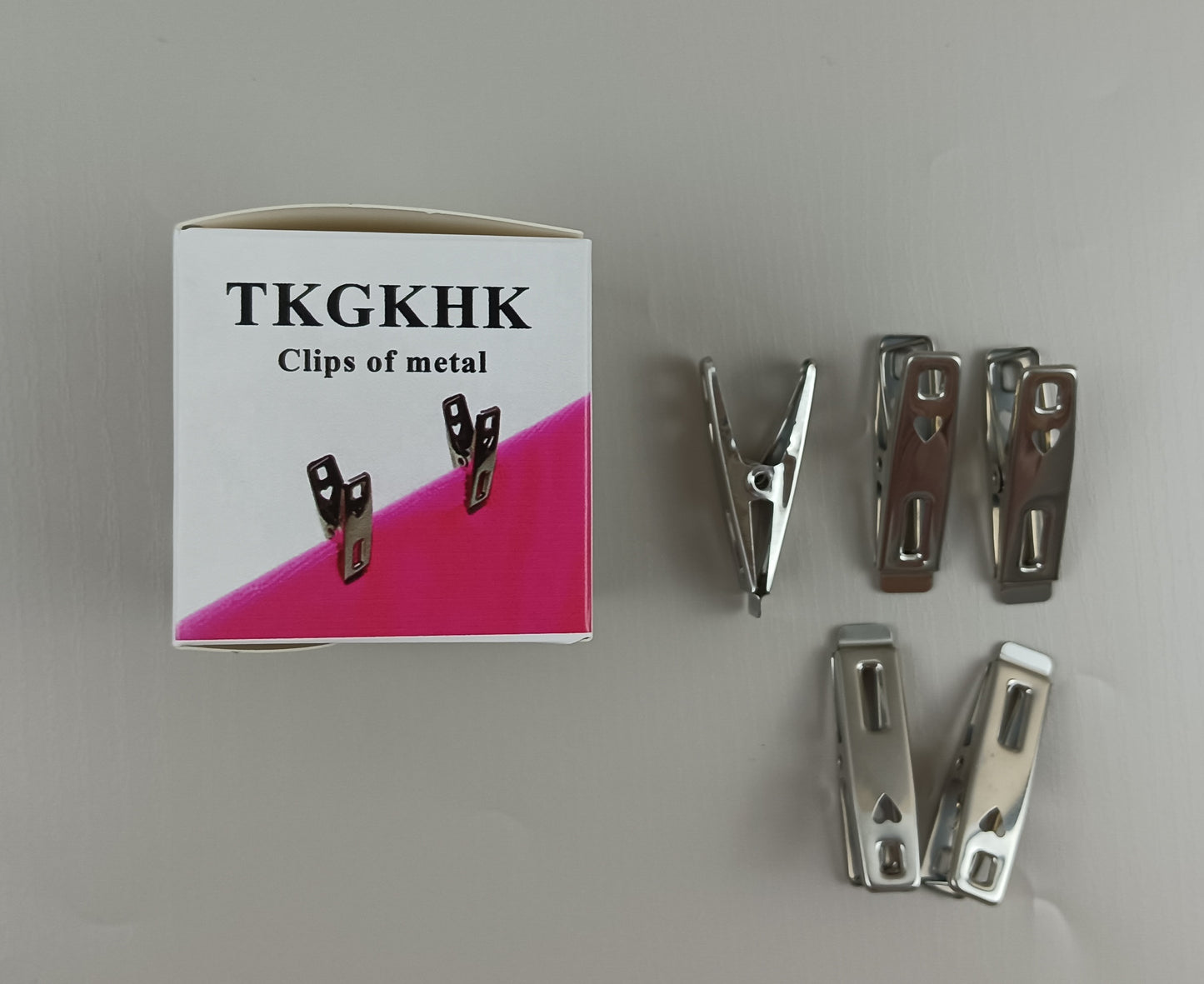 TKGKHK Clips ofmetal Multi-purpose Clip Stainless Steel Clip Powerful Clip Clothes Clip Drying Socks Clip Small Clip Flat Mouth Clip  Clip Stainless Steel