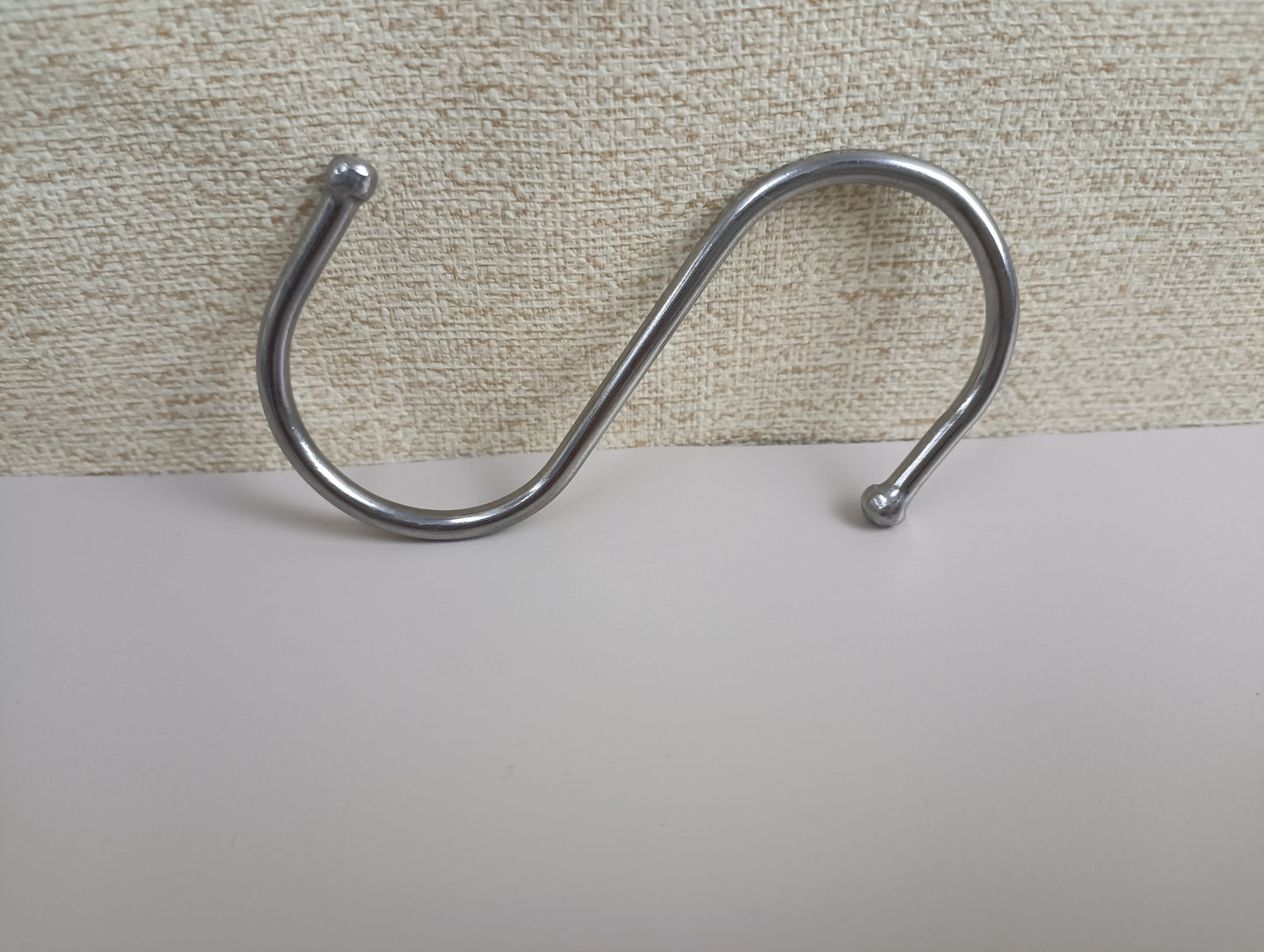 Bawojihui Clothes hooks of metal Stainless steel s-shaped hooks thickened s hook dormitory wall bathroom toilet kitchen shelf small department store closet hooks