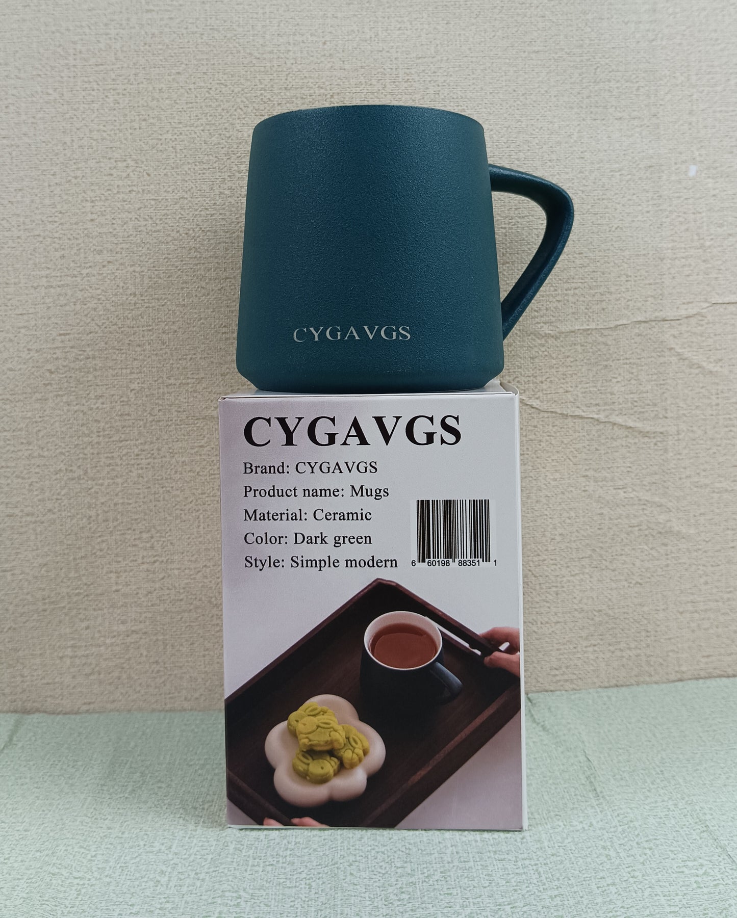 CYGAVGS mugs modern simple mugs solid color ceramic coffee mugs large capacity milk cup couple cups simple style