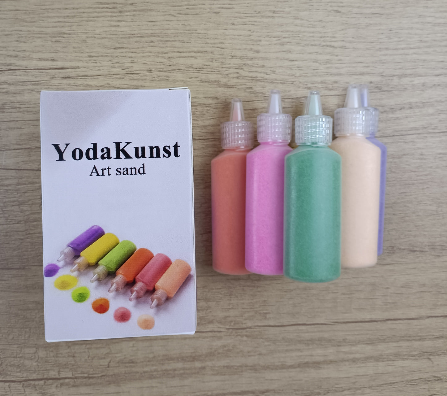 YodaKunst Colored craft and art sand color sand children sand painting special sand bottled fine sand environmental protection non-toxic kindergarten art performance loose sand