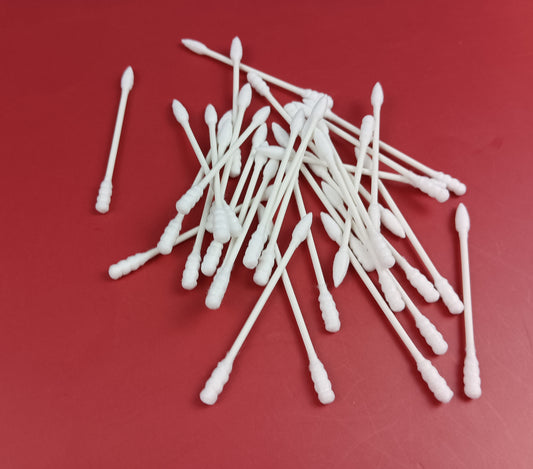 TIEJIANDAN Cotton swabs for medical purposes double-ended cotton swabs disposable clean and sanitary cleaning double-ended not fall hair pulling out ears and eyes dual-use paper swabs medical grade medical cotton swabs