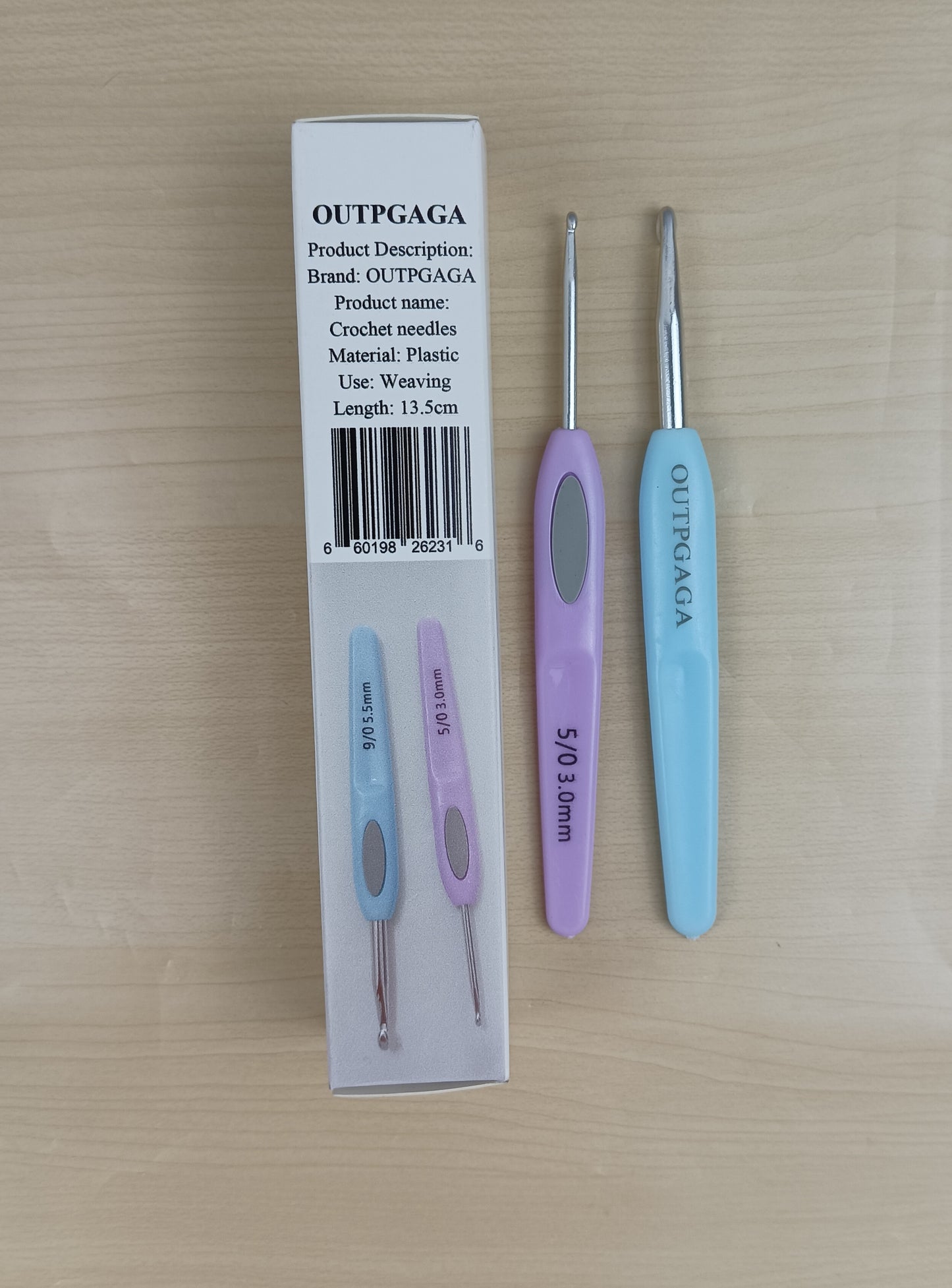 OUTPGAGA Crochet needles crochet hook tool kit handmade knitting woolen stick needles circular needles marking button twisted needles with crochet hooks