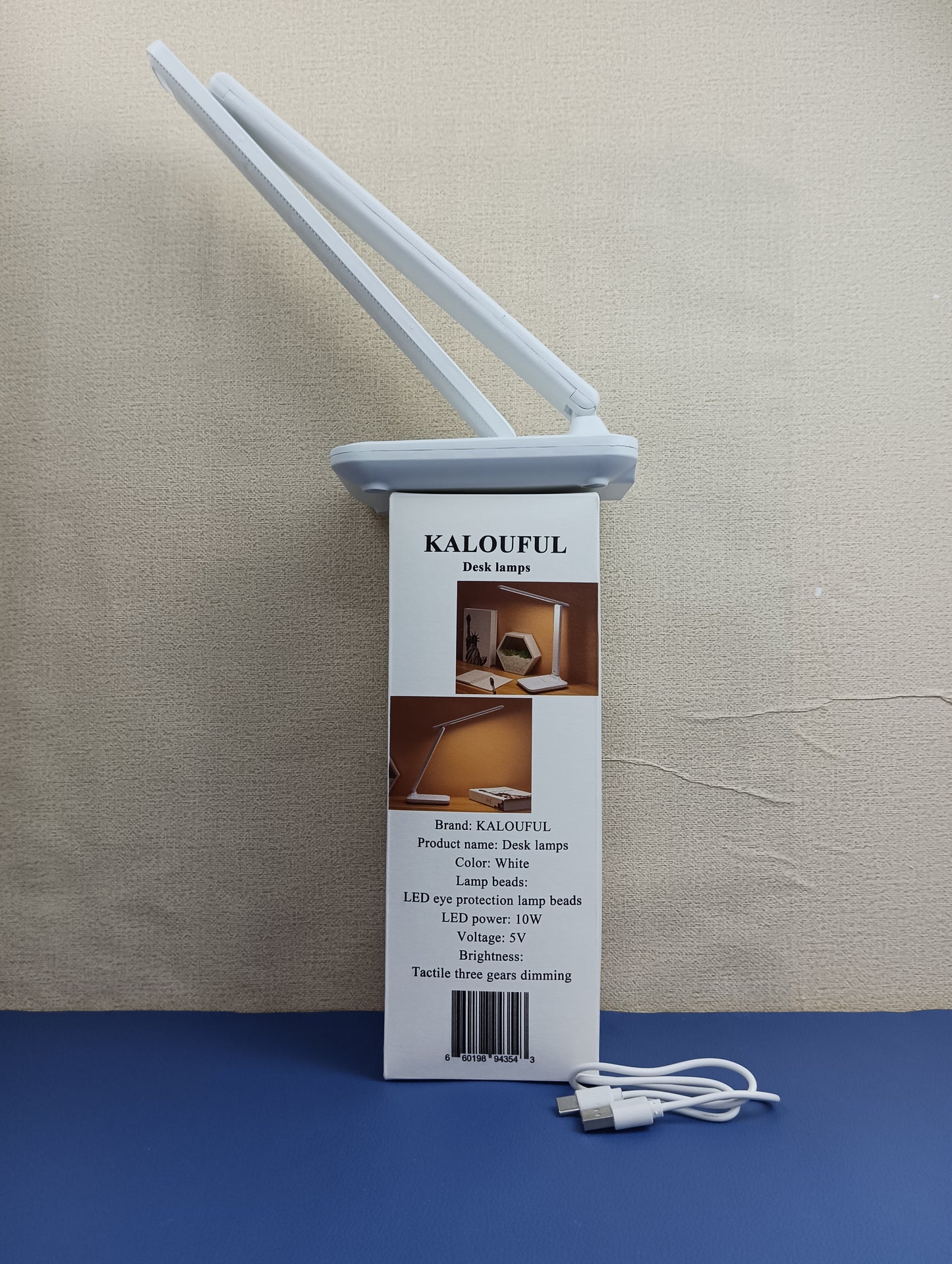 KALOUFUL Desk lamps desk lamps eye protection study LED rechargeable plug-in children keep eyesight bedroom bedside lamp students dormitory reading light