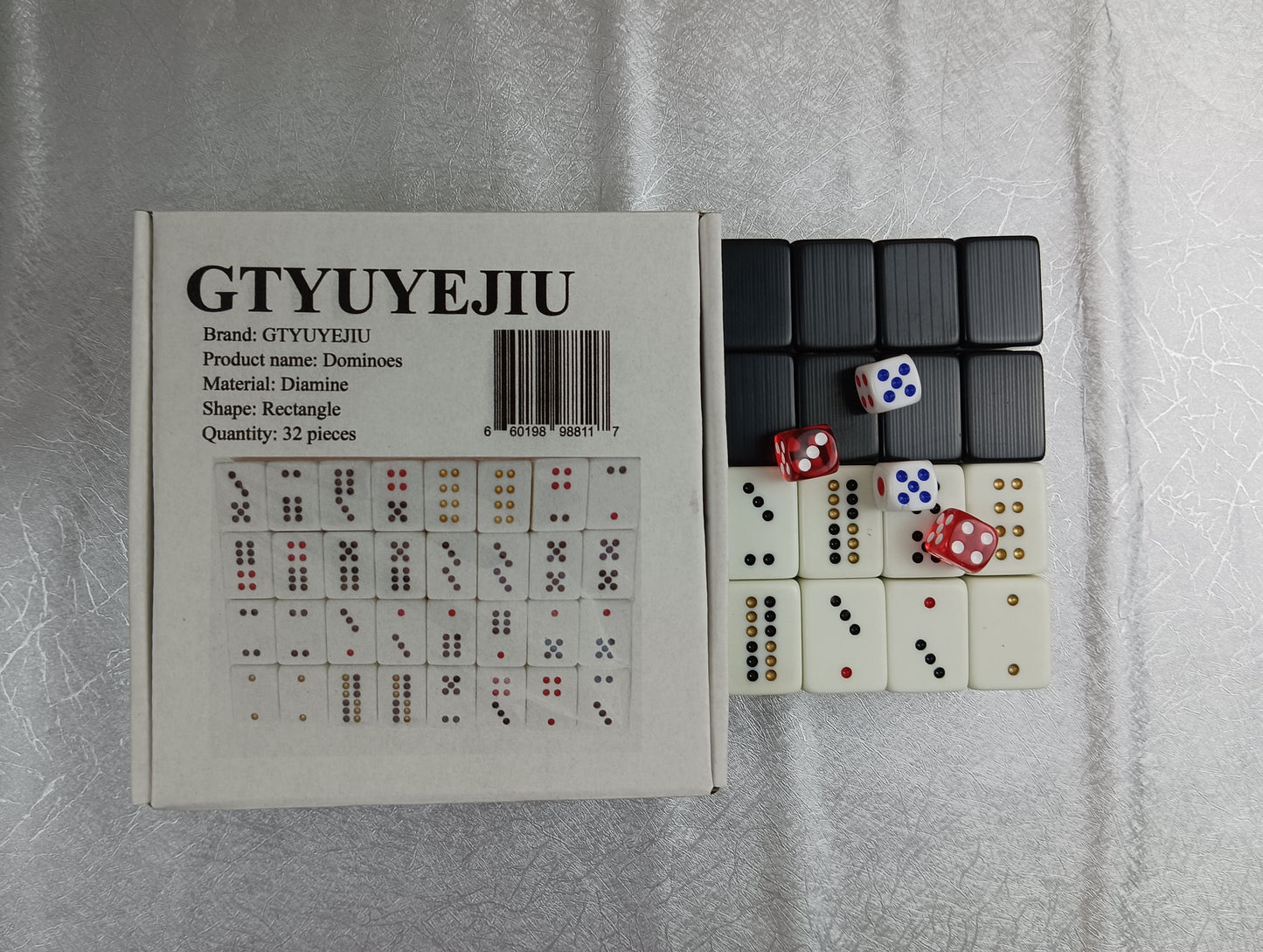 GTYUYEJIU Dominoes high quality dominoes thickened adult home use hand rubbing cards hobby toys dominoes universal