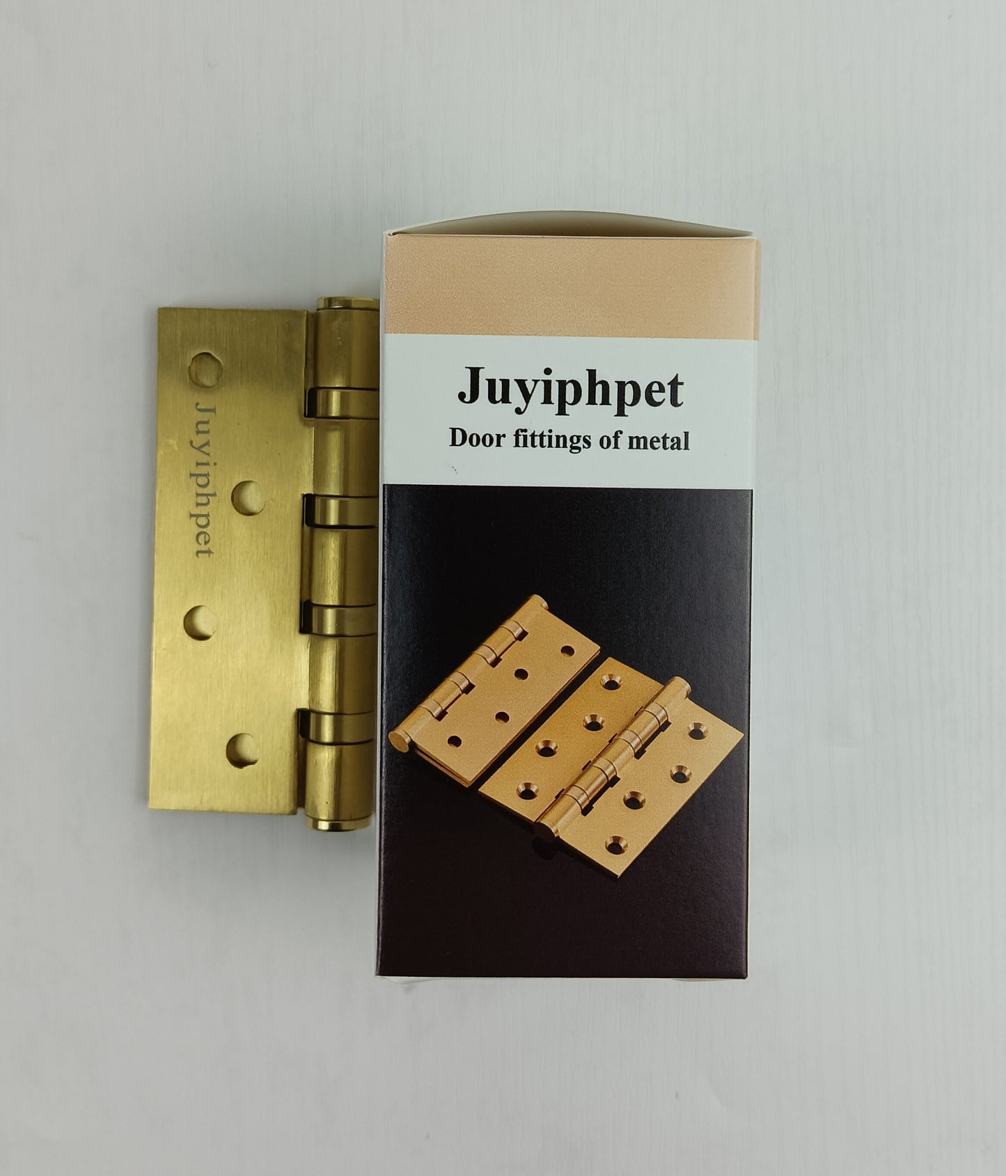 Juyiphpet Door fittings of metal metal hinge flush mute bearing folding page thickening heavy duty house door loose-leaf wooden door gate hinge