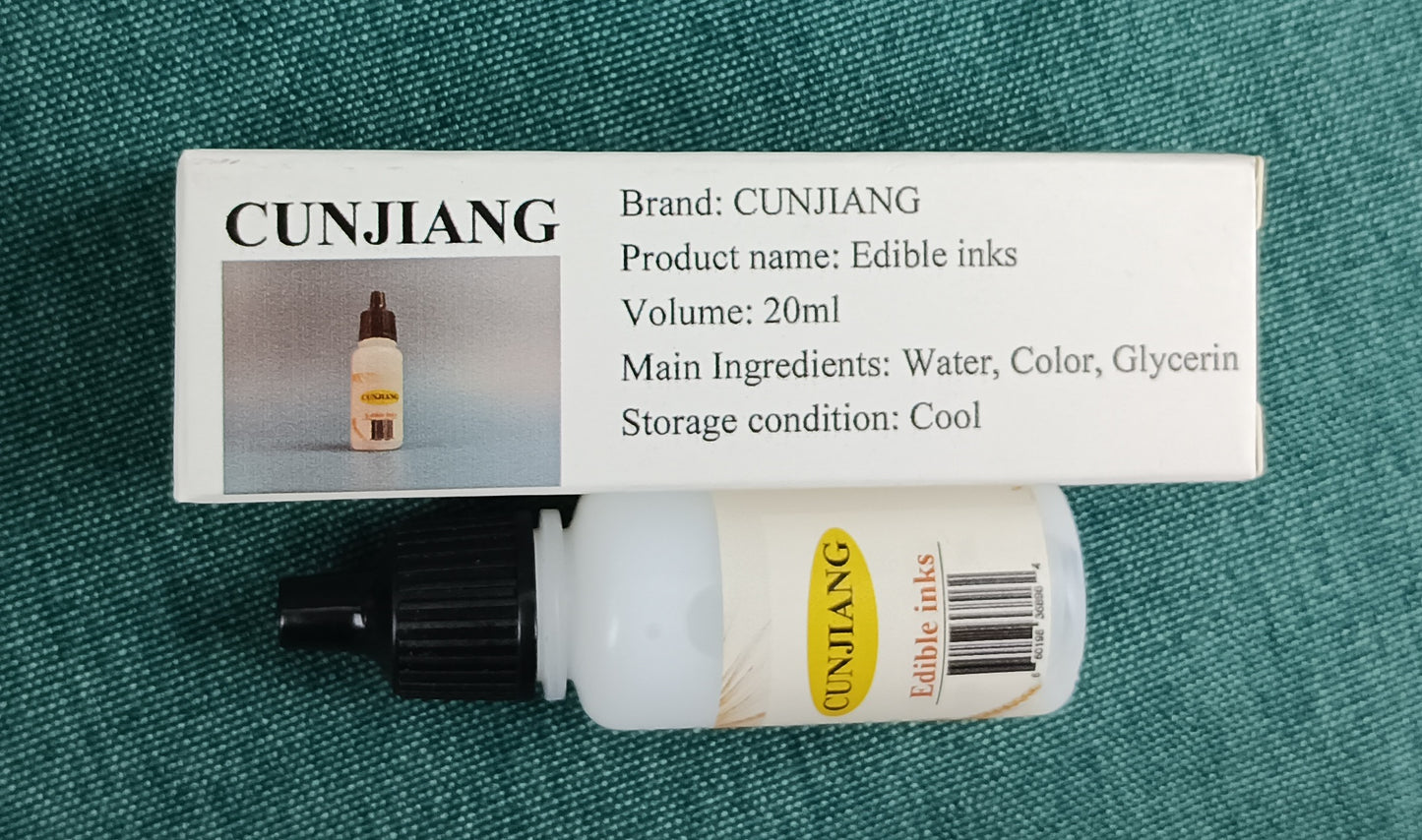 CUNJIANG Edible inks food coloring food grade baking cake cream coloring ink laminating flip candy coloring liquid water and oil dual-use coloring agent