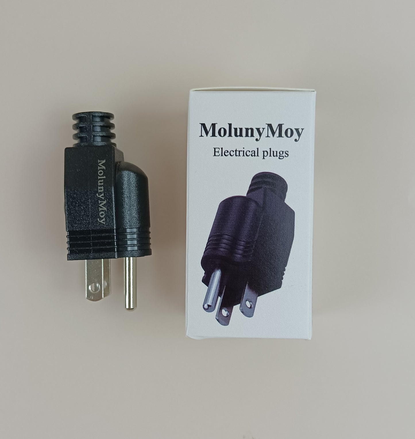 MolunyMoy Electrical plugs Standard Gauge Format Wiring Plugs Removable Plugs Power Plugs Three Pins One Round Two Flat 10a