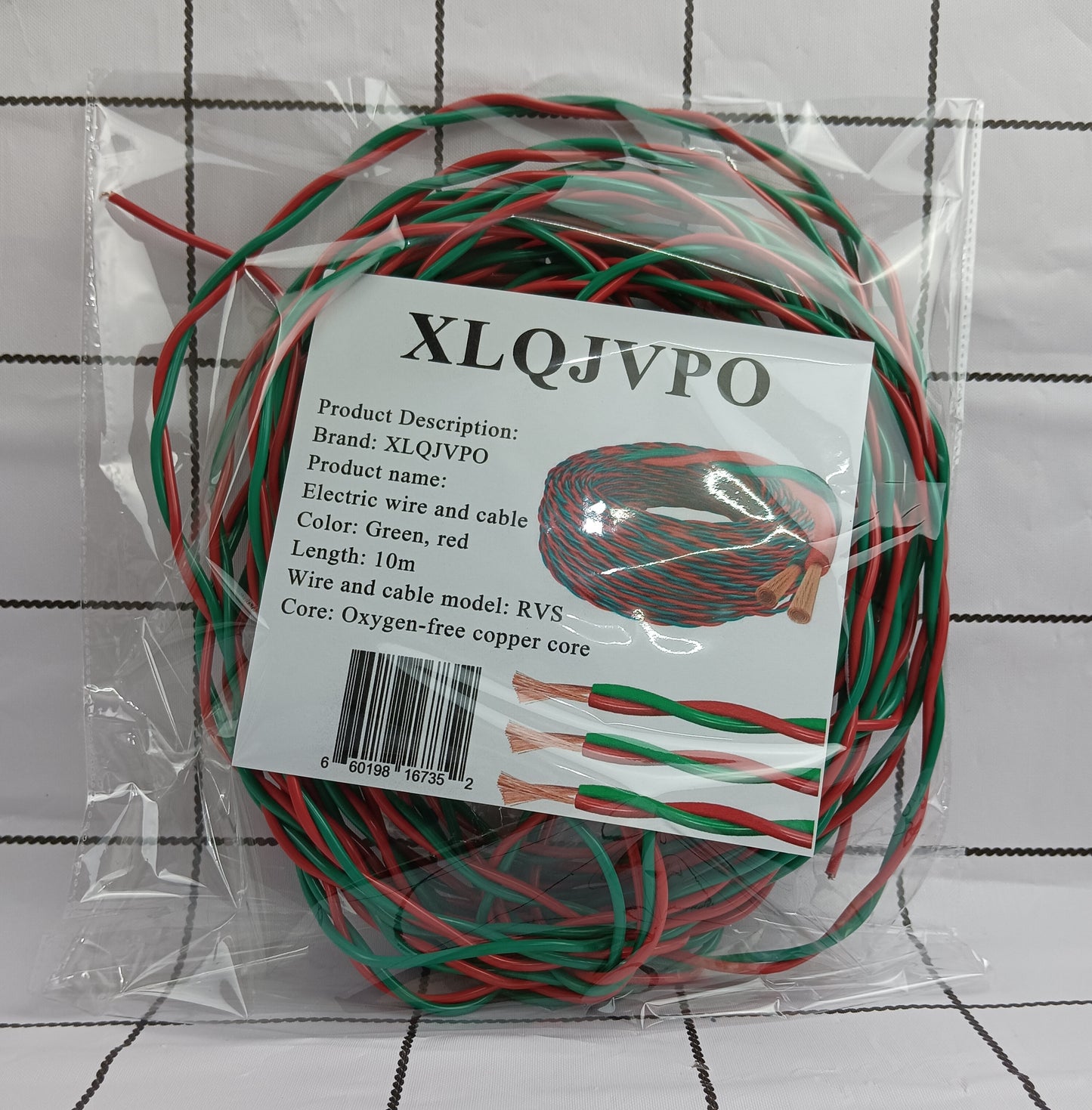 XLQJVPO Electric wire and cable universal flower wire pure copper household flower wire twisted pair of fire fighting special wire pure copper double core long wire outdoor general wear-resistant