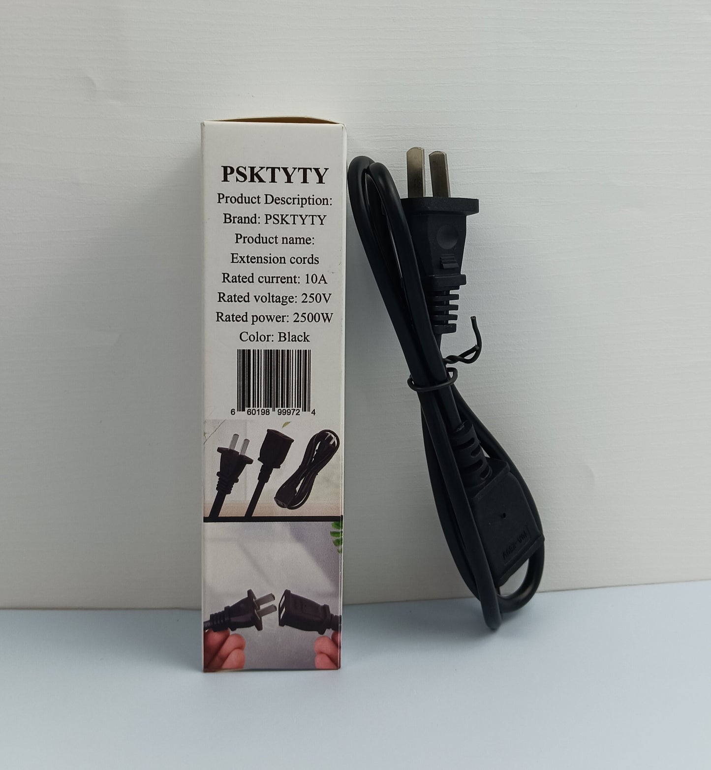 PSKTYTY Extension cords power extension cord socket household high power can match the plug plug board plug exhaust fan electric fan car