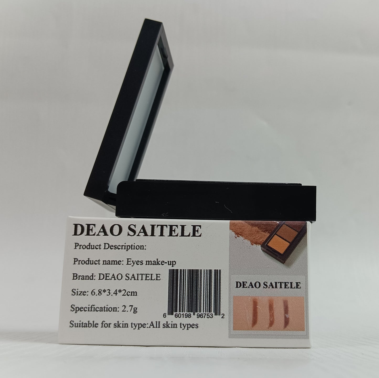 DEAO SAITELE Eyes make-up universal eye makeup eyebrow powder waterproof sweatproof not easy to take off the color of the natural three-color eyebrow pencil nose shadow highlight 3 in 1 beginner students