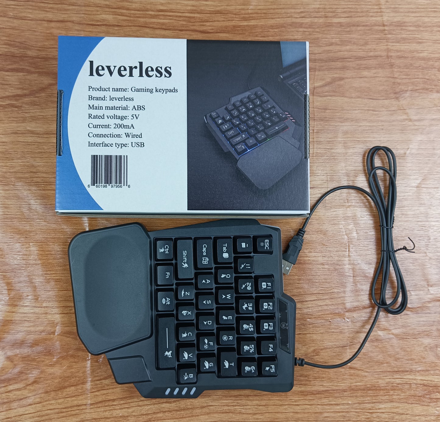 leverless Gaming keypads one-handed mechanical keyboard throne chicken game handheld computer luminous keyboard peace elite