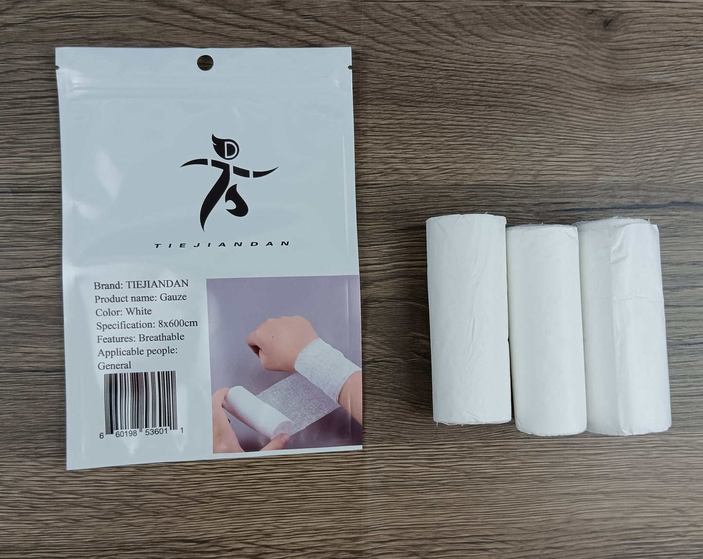 TIEJIANDAN Gauze Medical Bandage Roll Gauze Medical Surgical Binding Tape Medical Swelling Pain Relief Orthopedic Dressing Health Care