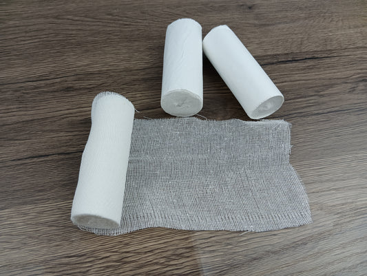 TIEJIANDAN Gauze Medical Bandage Roll Gauze Medical Surgical Binding Tape Medical Swelling Pain Relief Orthopedic Dressing Health Care