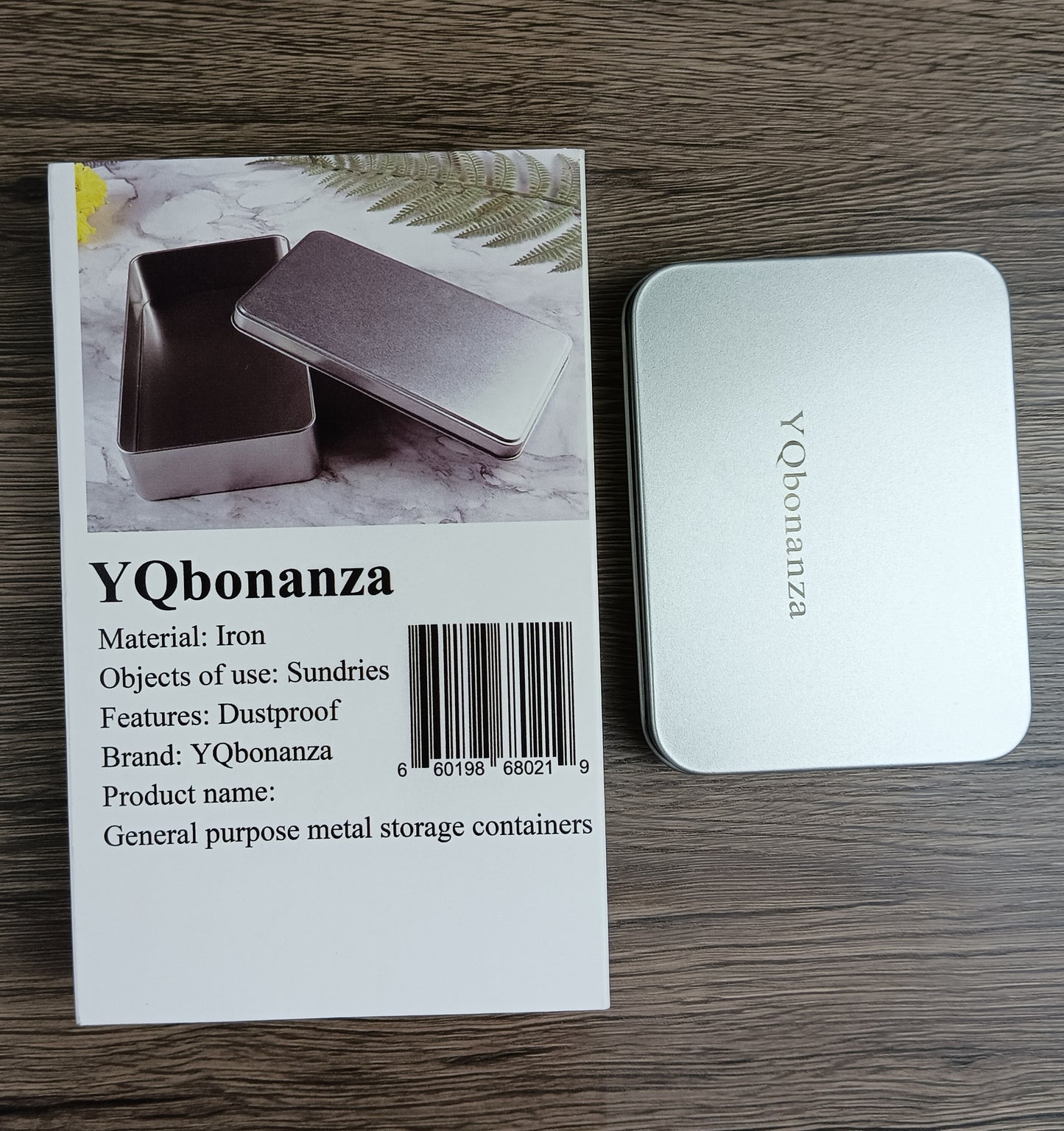 YQbonanza General purpose metal storage containers Iron box rectangular storage box gift box frosted tin box wedding wedding candy box empty box packaging box