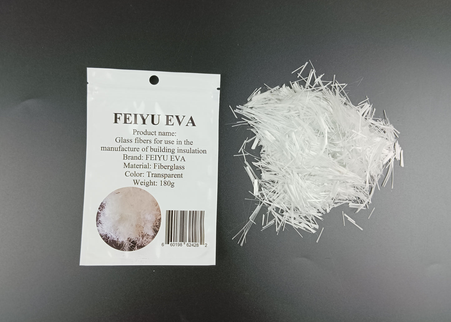 FEIYU EVA Glass fibers for use in the manufacture of building insulation Glass fiber yarn short cut site cement mortar concrete anti-cracking enhancement green brick tile lightweight partition wall plasterboard