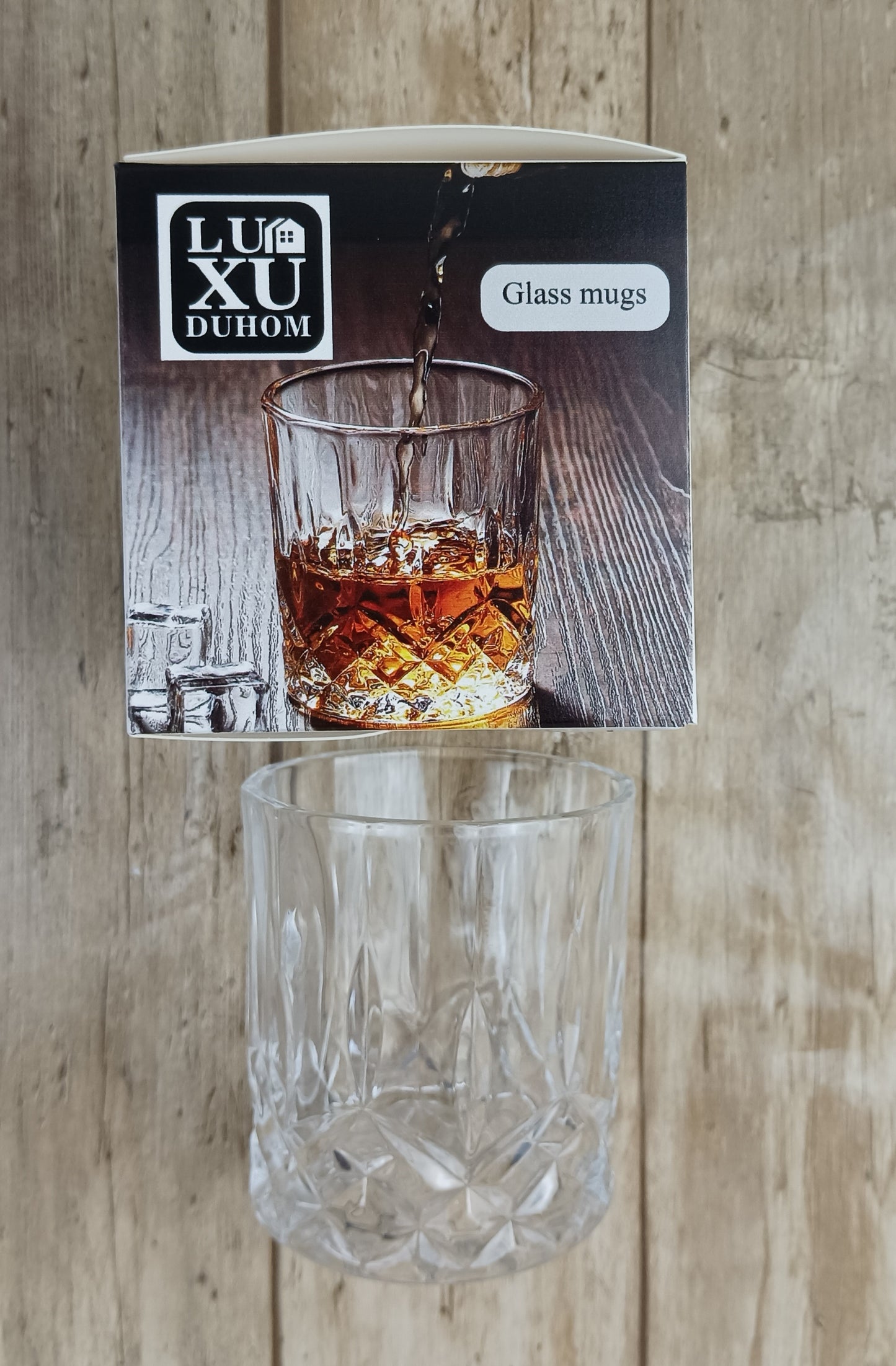 LUXUDUHOM Glass mugs glass cups household transparent water cup heat-resistant thickened large capacity bubble tea cup set of high-grade handle beer mugs