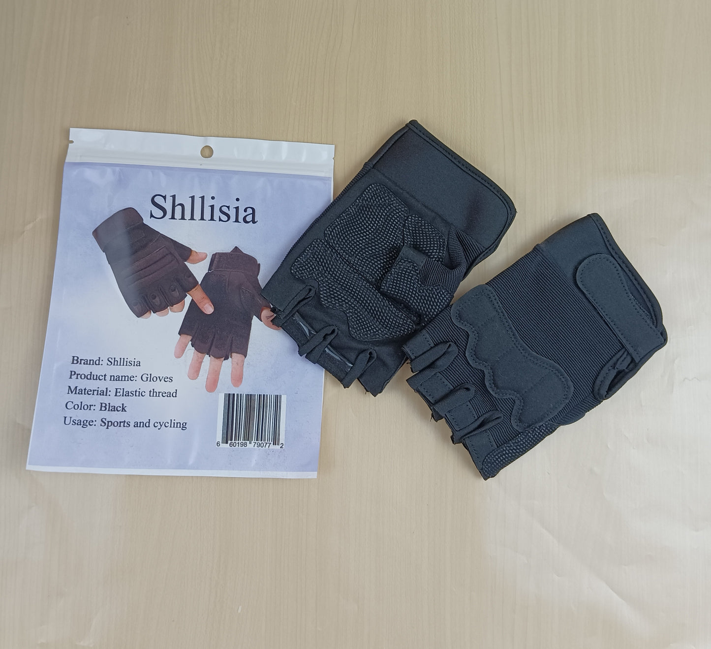 Shllisia Gloves Fitness Gloves Men's and Women's Weightlifting Dumbbell Jerk Iron Sweat Absorbent Breathable Sports Anti-slip Protection Shock Absorbent Wear Resistant Half Finger Gloves