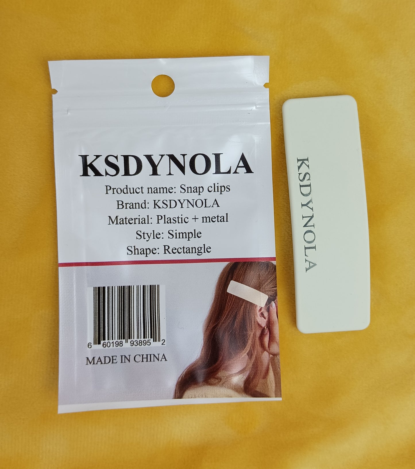 KSDYNOLA Hair accessories, namely, snap clips Simple clip female side bangs hair clip headdress hair clip side clip new hair card