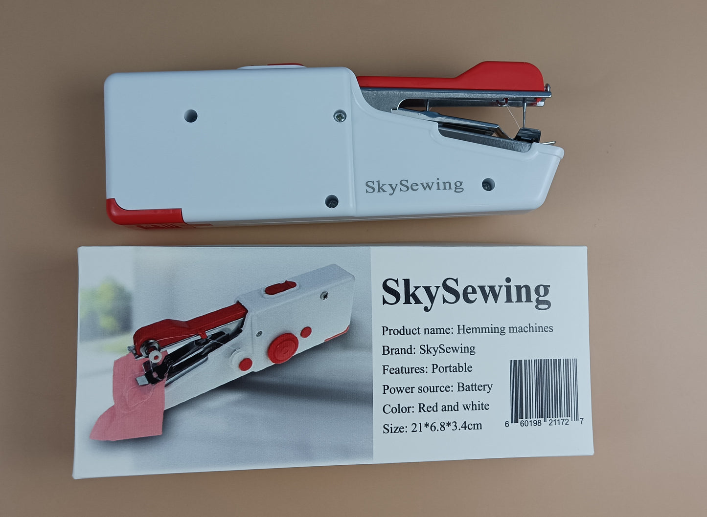 SkySewing Hemming machines New Mini Electric Sewing Machine Home Handheld Hemming Machine Portable Pocket Fashion Hot Sale Hand Tools