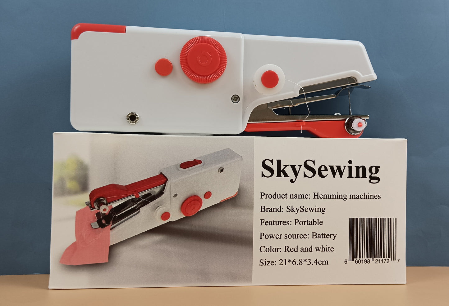 SkySewing Hemming machines New Mini Electric Sewing Machine Home Handheld Hemming Machine Portable Pocket Fashion Hot Sale Hand Tools