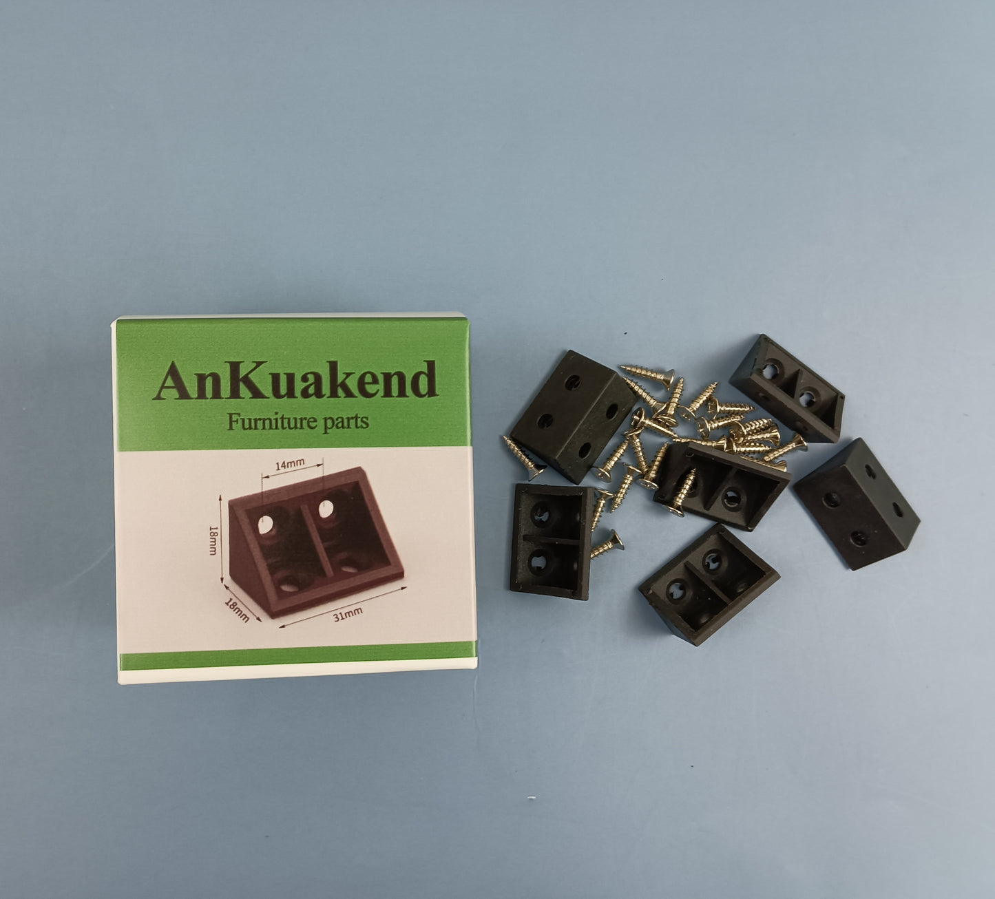 AnKuakend Furniture parts Thickened corner code Furniture right angle 90 degree corner code laminate tray Cabinet connectors corner code multifunctional accessories