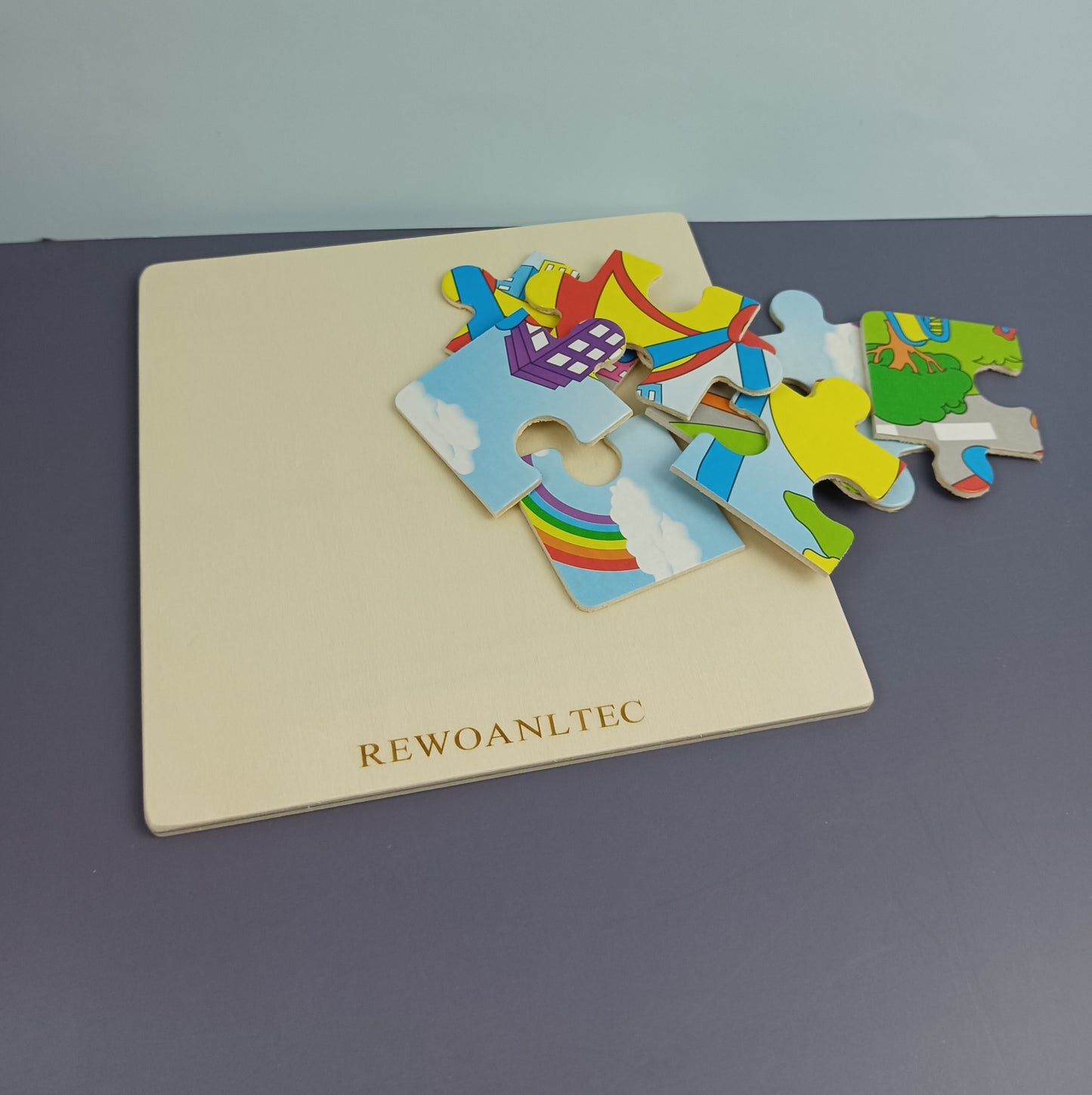 REWOANLTEC Jigsaw Puzzles Thickened paper fun jigsaw puzzle toddler baby enlightenment early education educational toys kindergarten boys and girls prizes