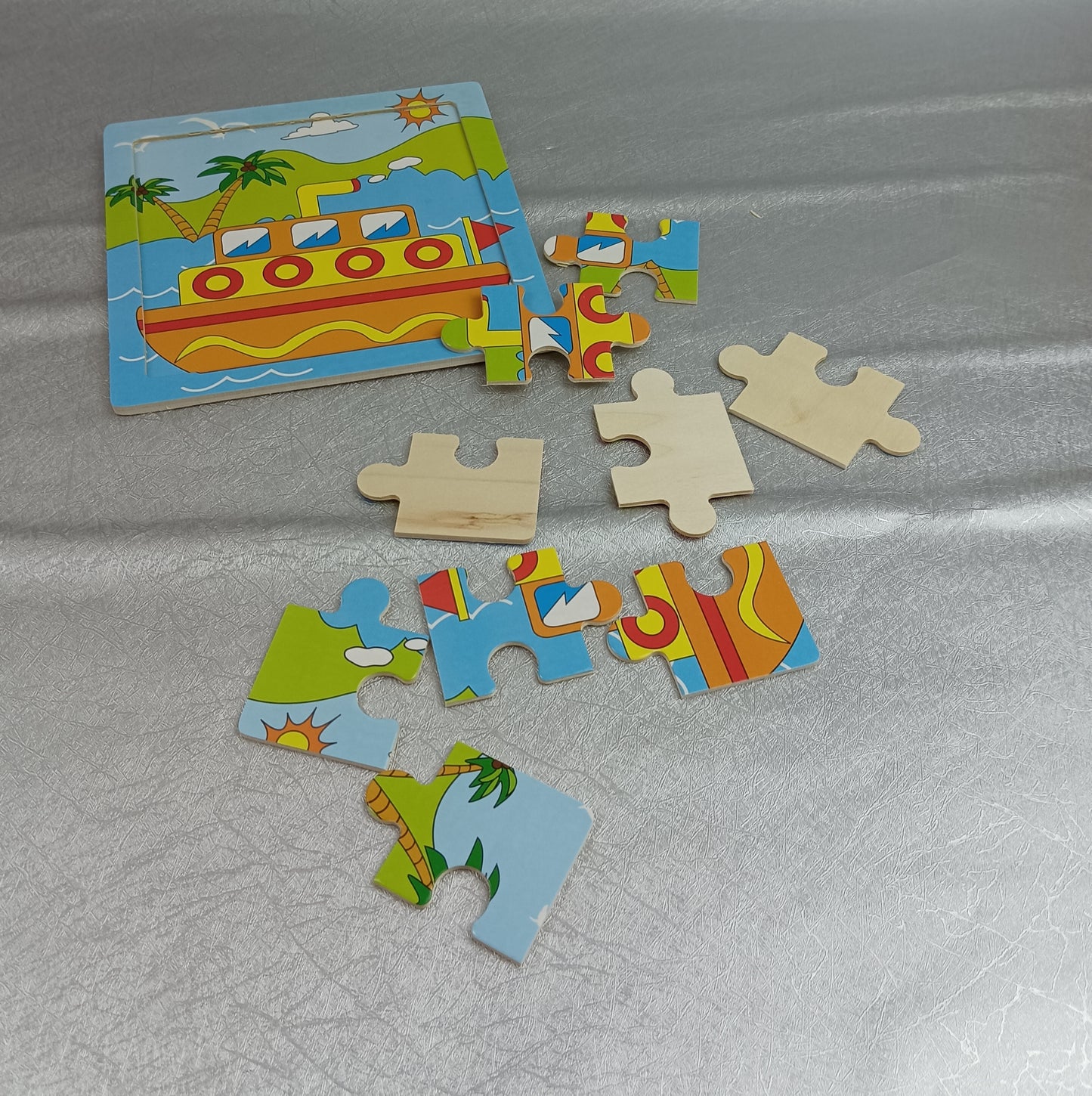 Foyucool Jigsaw puzzles entry level wooden jigsaw puzzle 0-3 years old early education puzzle baby enlightenment brain development puzzle toys