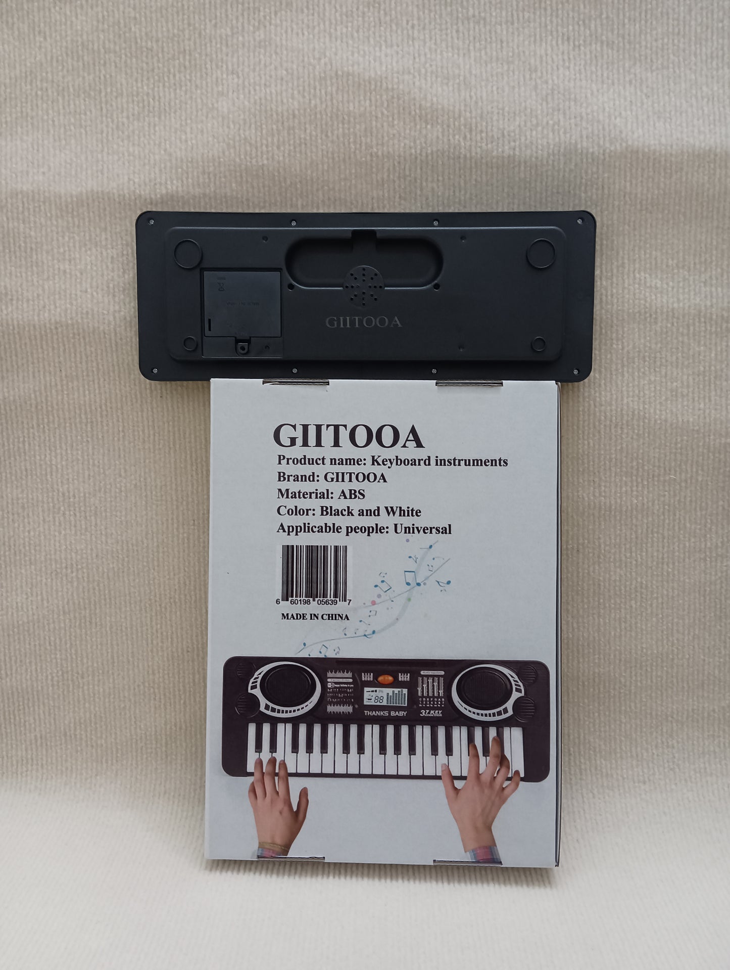 GIITOOA Keyboard instruments practice instruments 37 keys professional thickened version of the soft keyboard portable beginner dormitory home electronic piano