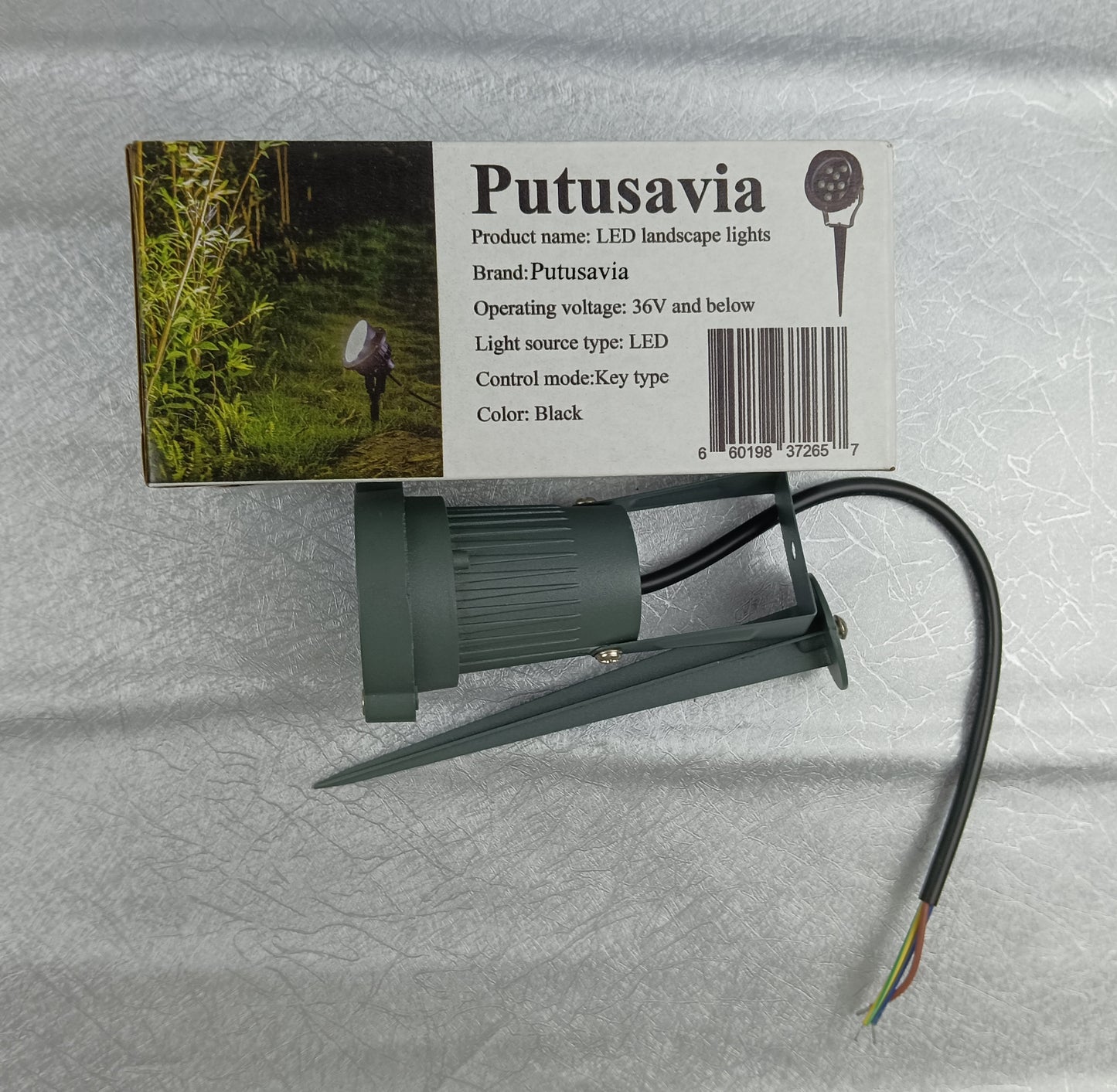 Putusavia LED landscape lights universal landscape lights led spot tree lights outdoor waterproof plug in ground lights lawn lights garden landscaping lights exterior wall lights