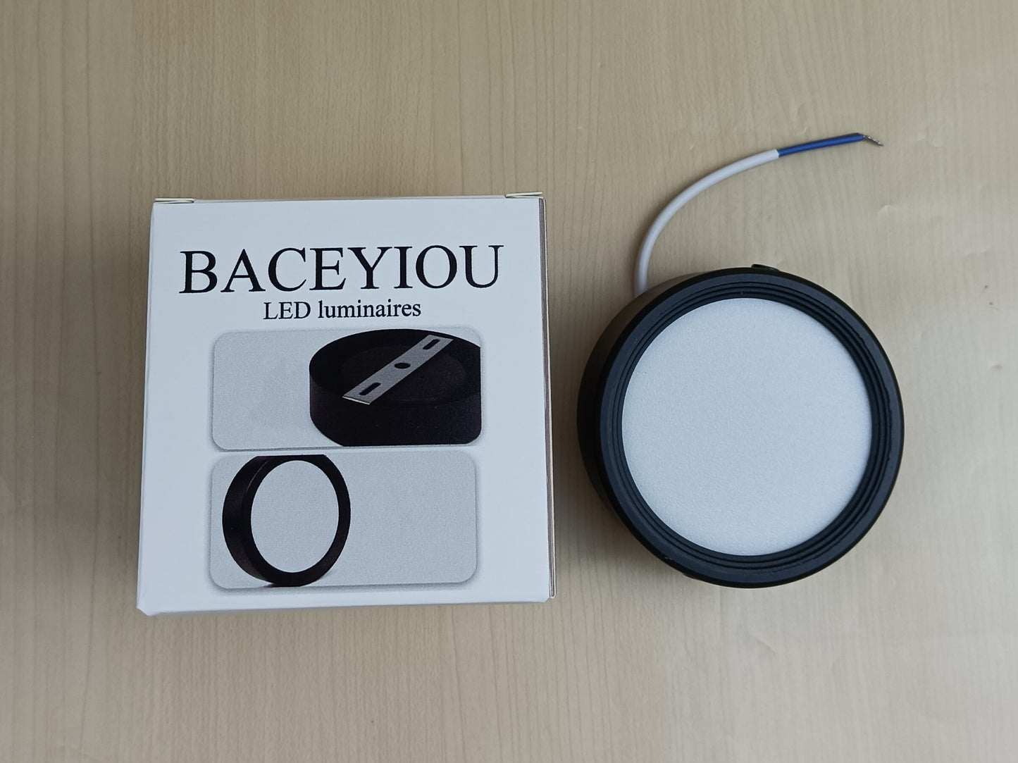 BACEYIOU LED luminaires bedroom downlight led slim black ceiling balcony no hole ceiling light aisle light