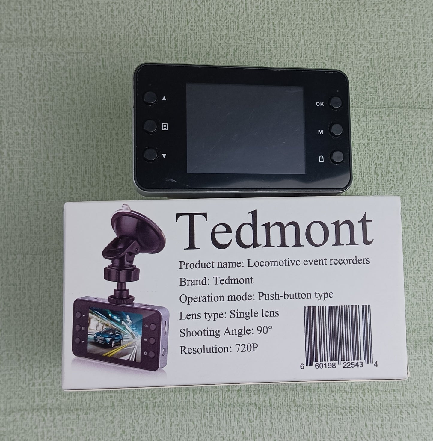 Tedmont Locomotive event recorders suction cup car recorder K6000 card machine recorder HD recording expandable storage