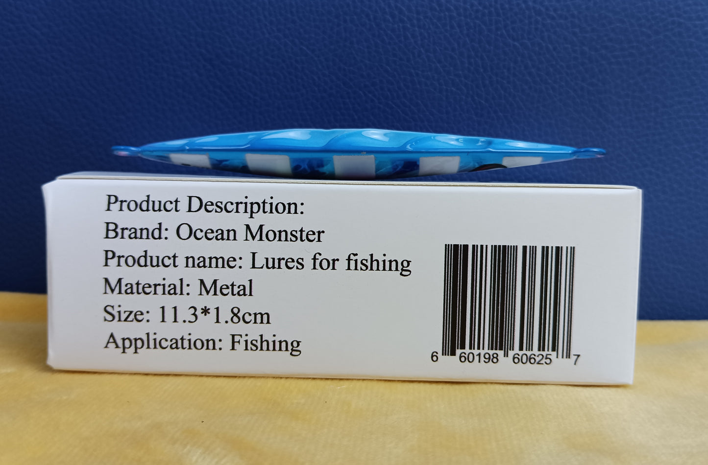 Ocean Monster Lures for fishing Double Sided Glow-in-the-Dark Bone Slow Sinking Iron Plate Slow Cranking Large Gram Roadrunner Deep Sea Fishing Sea Bass Warp Mackerel Striped Bait Fake Lure