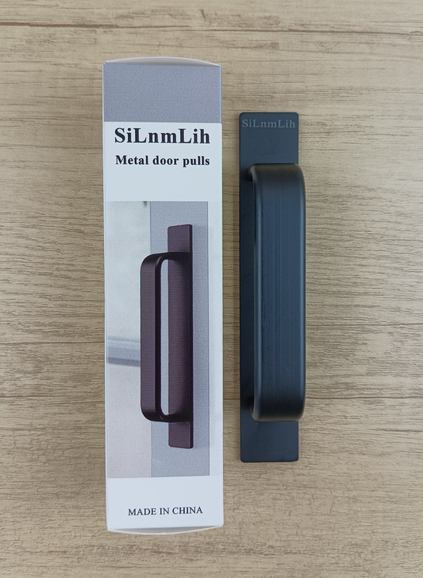 SiLnmLih Metal door pulls New door and window aluminum handle balcony sliding door sliding door wooden door no punch barn door paste pulls