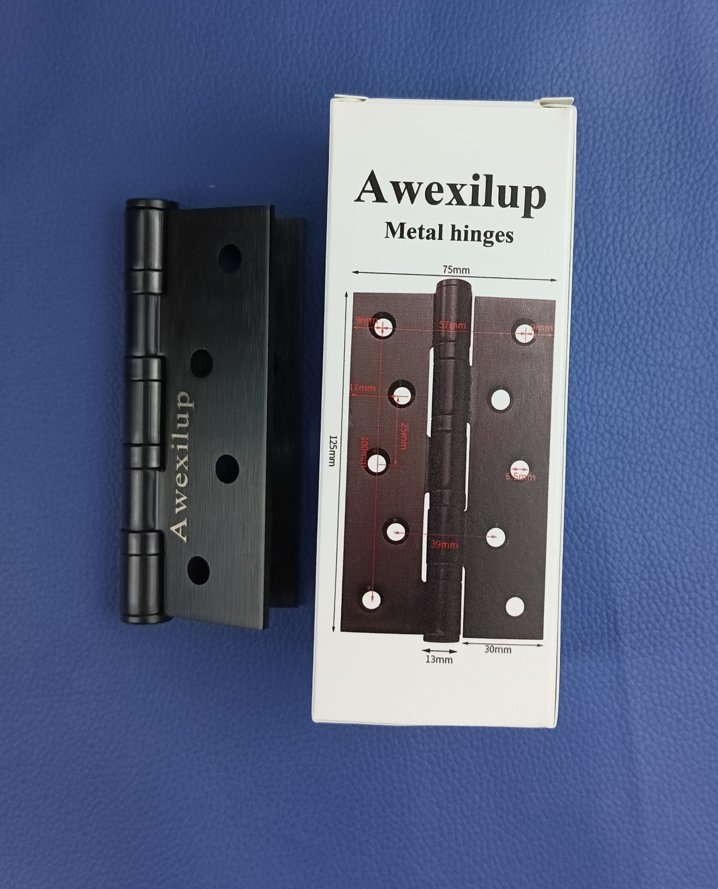 Awexilup Metal hinges stainless steel hinges wood door hinges folding gate room door folding flap 4 inch hardware bearing door small loose leaf