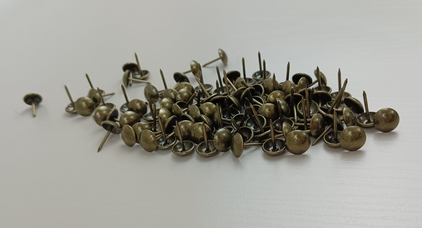 zuinyainn Metal upholstery tacks bubble nail studs studs big head studs round head sofa nails universal decorative studs drum nails decorative nails curtain nails press studs furniture