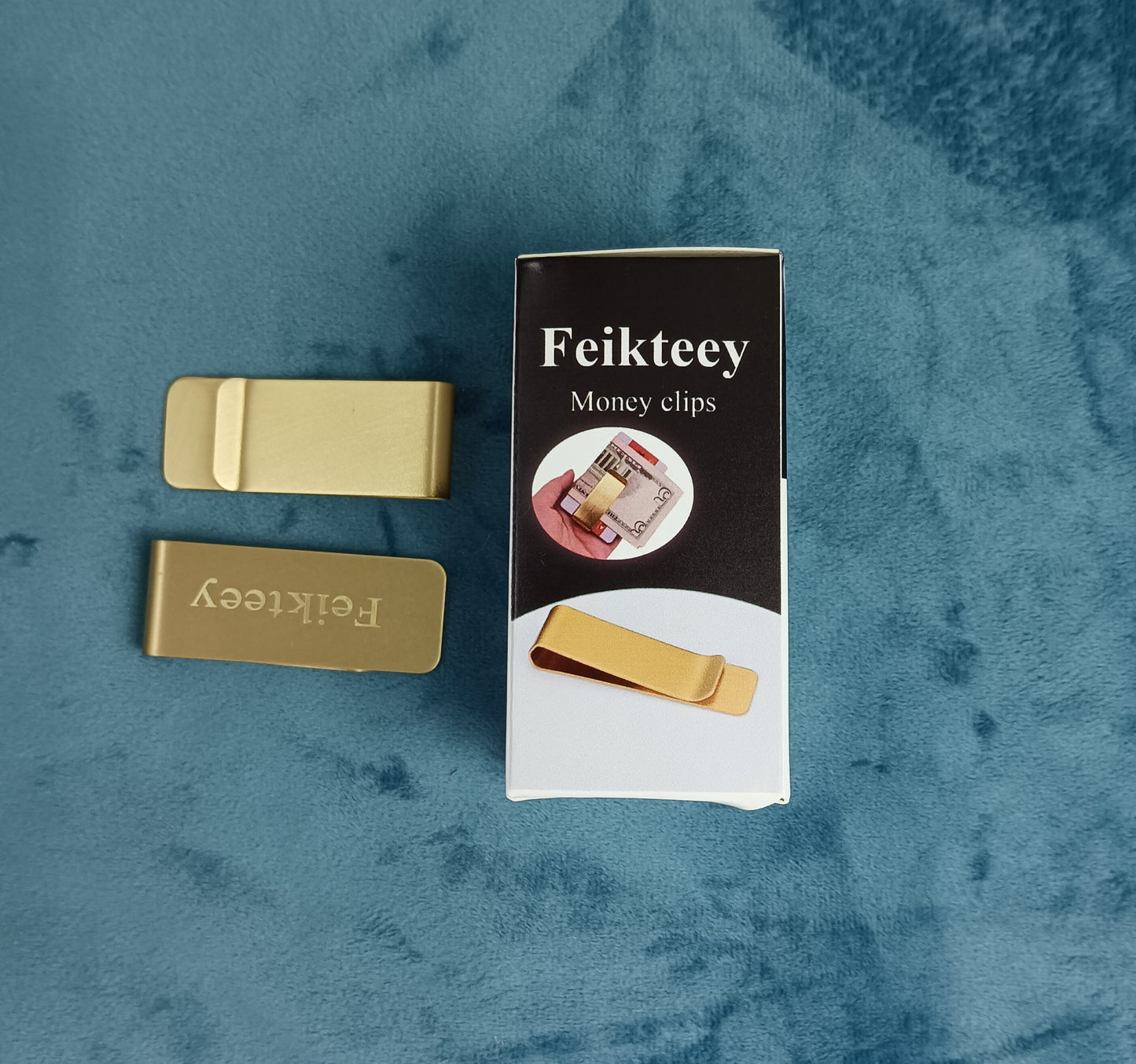 Feikteey Money clips Stainless Brass Clip File Handbook Billfold Minimalist Money Clips Binding Supplies Ticket Holder/Long Tail Clip