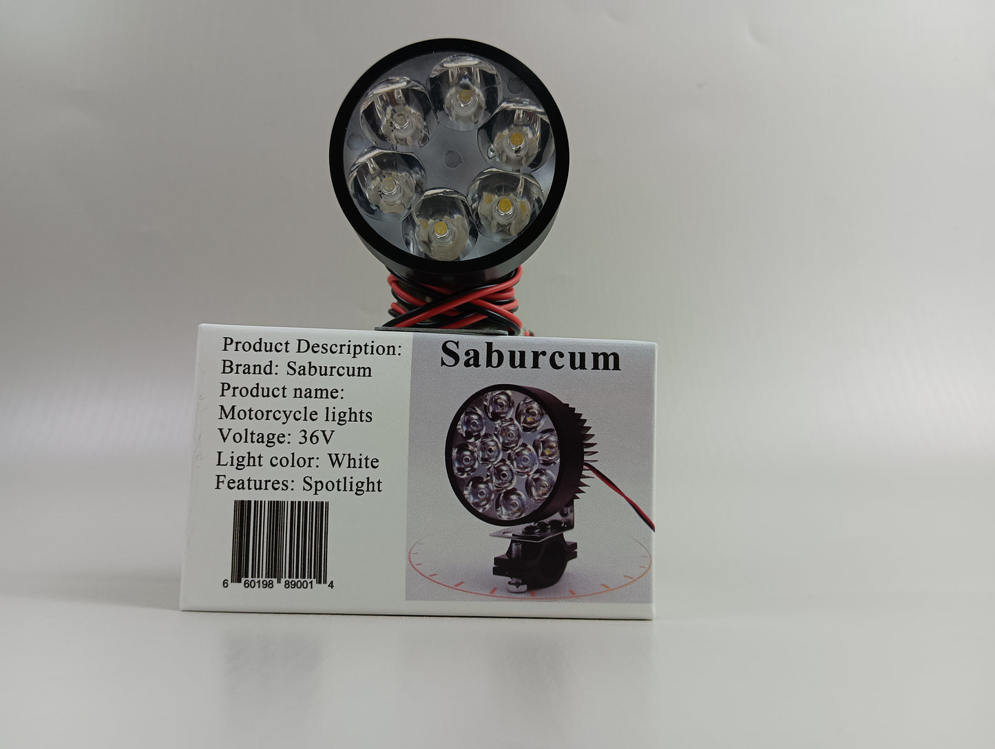 Saburcum Motorcycle lights super bright small steel gun spotlight electric car LED light motorcycle modification external laser light motorcycle lights