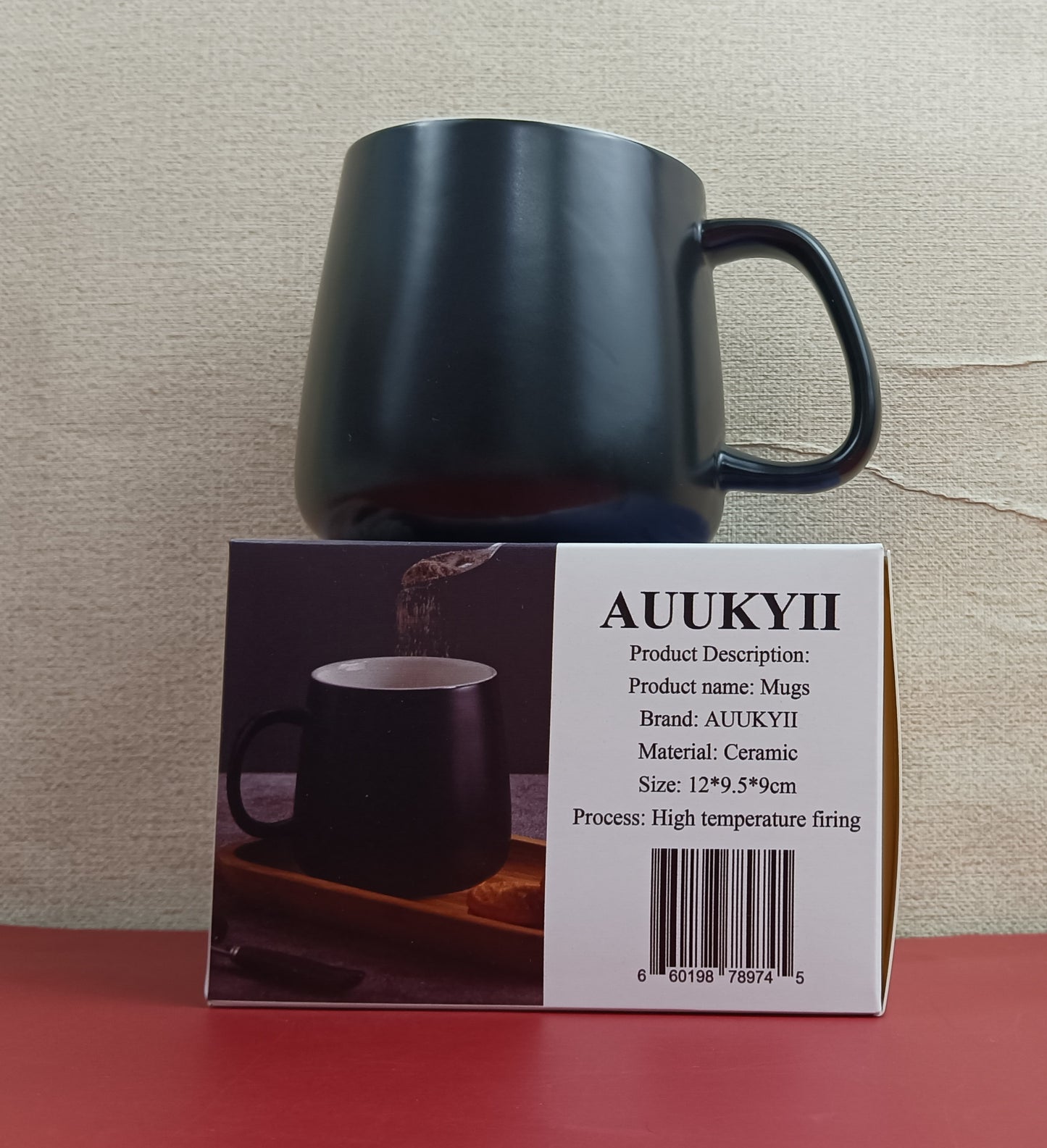 AUUKYII Mugs Modern Simple Mugs Solid Color Ceramic Coffee Mugs Large Capacity Milk Mugs Couple Mugs