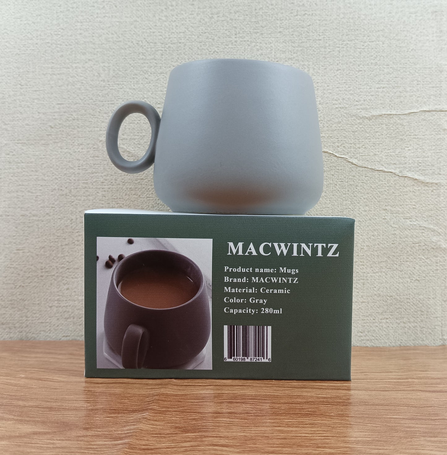 MACWINTZ Mugs Ceramic Mugs Mugs Home Light Luxury Creative Solid Color Coffee Mugs Dormitory Use Coffee Milk Breakfast Mugs