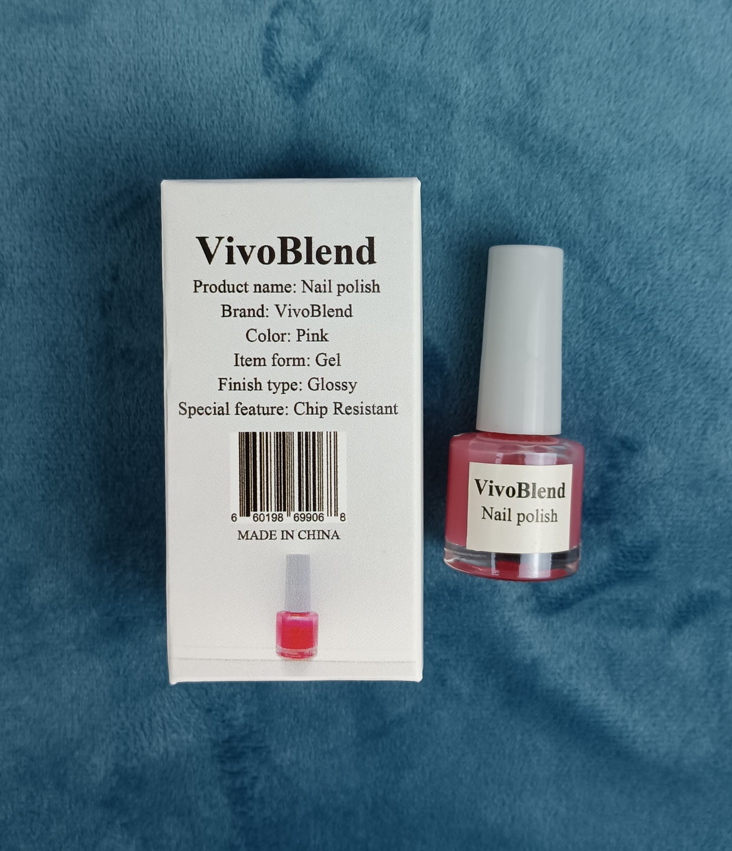 VivoBlend Nail polish classic nail polish no bake quick dry non-tear long lasting non-flaking non-toxic white nude color