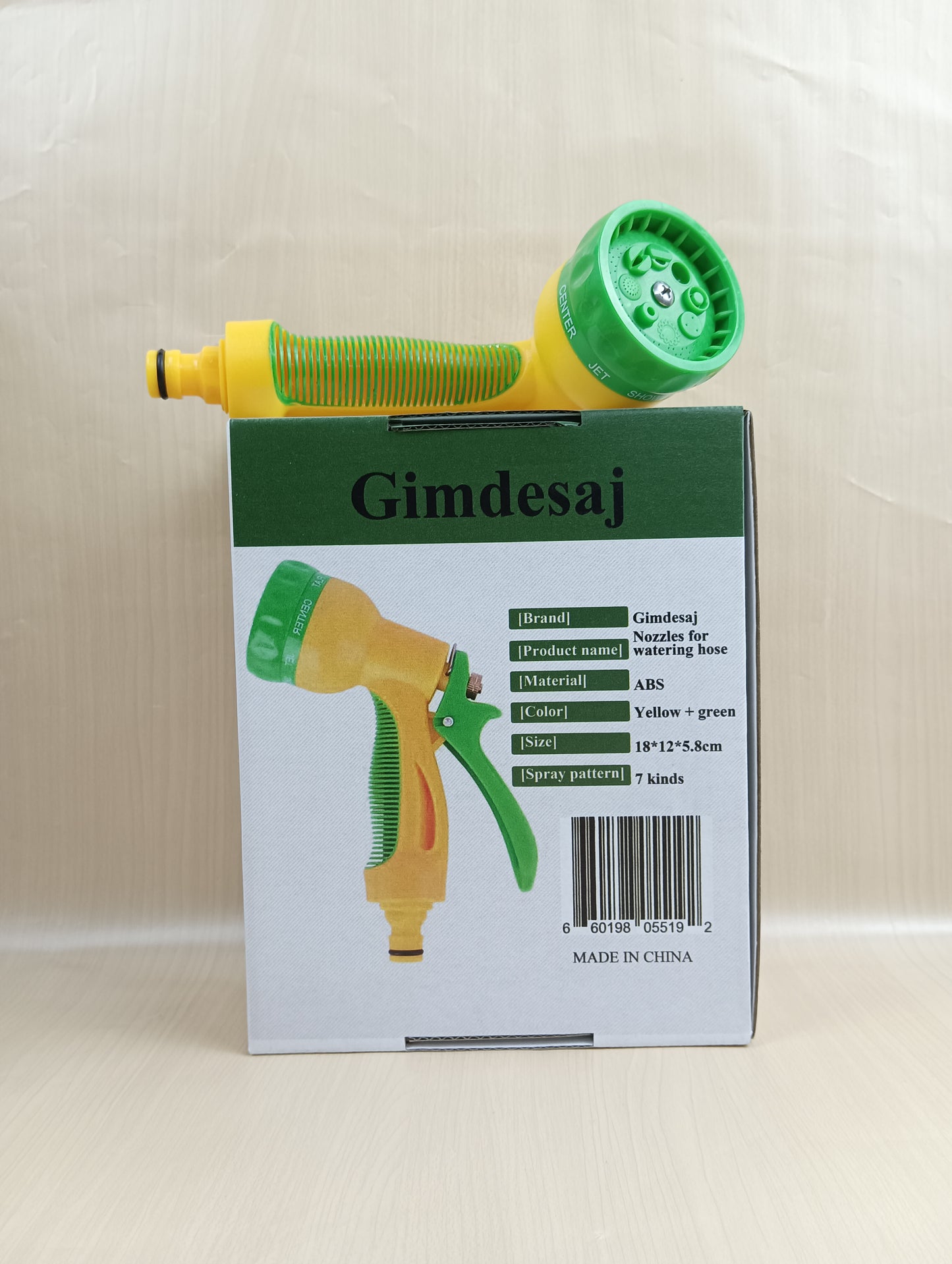 Gimdesaj Nozzles for watering hose household high pressure car wash water gun multifunctional shower watering vegetables watering flowers gardening cleaning hose powerful car wash magic weapon