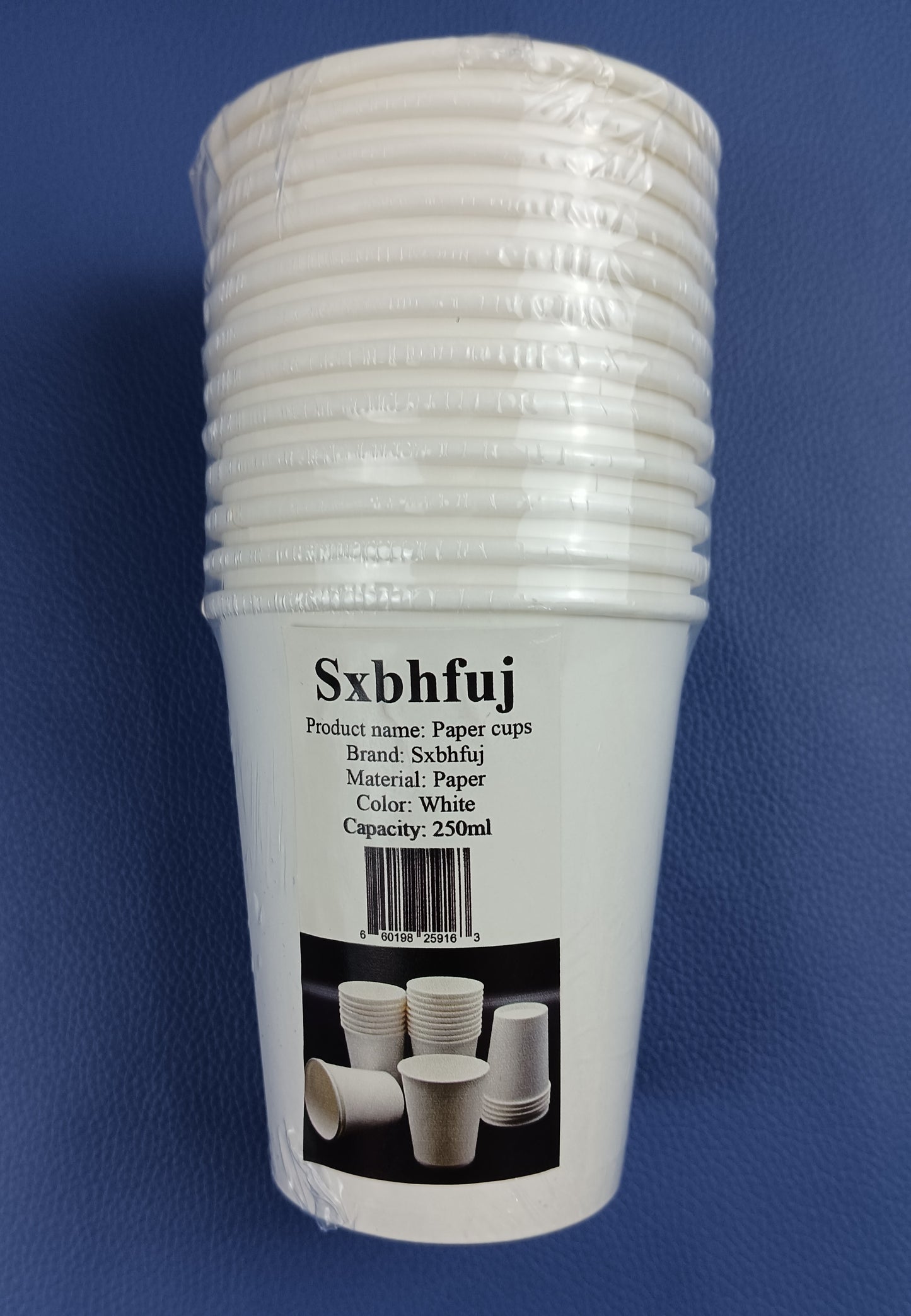 Sxbhfuj paper cups thickened 250ml pure white paper cups disposable cups water cups household handmade kindergarten environmental graffiti