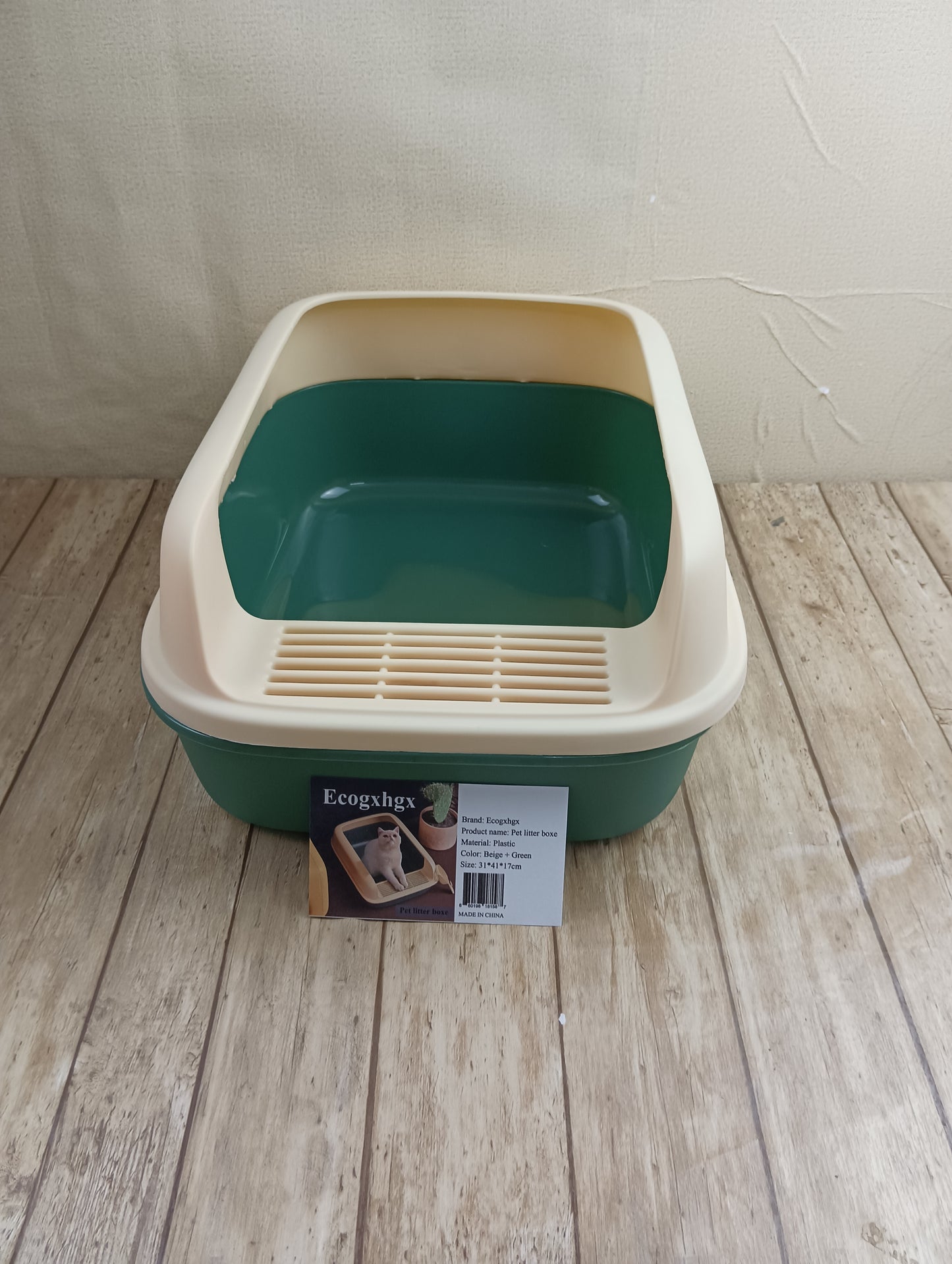 Ecogxhgx Pet litter boxe cat litter box cat litter box extra large anti-splash with litter open cat litter box full semi-enclosed kitten supplies